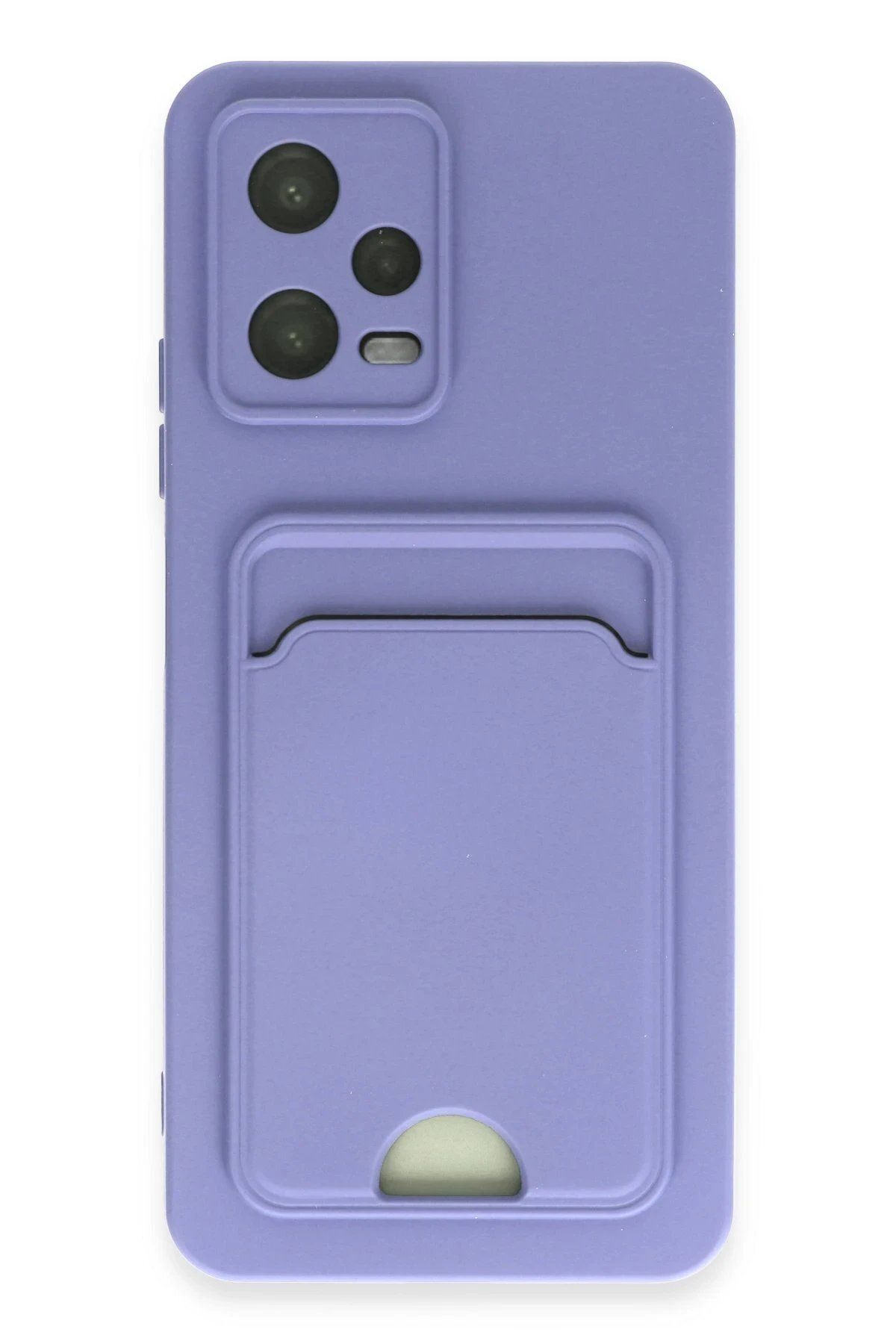 CepteToptan Newface Xiaomi Redmi Note 12 4G Kılıf Kelvin Kartvizitli Silikon - Lila