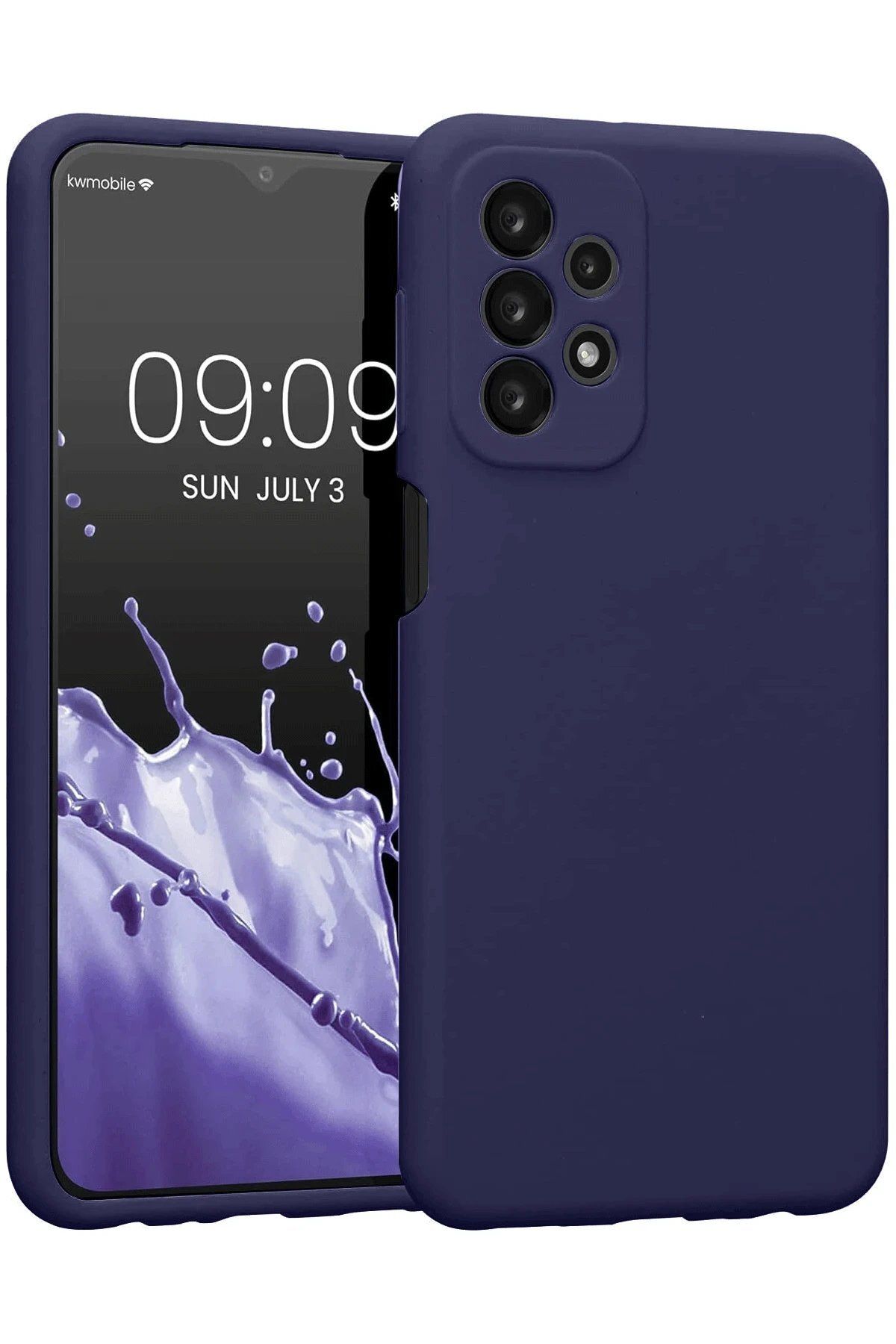 CepteToptan Newface Samsung Galaxy A23 4G Kılıf First Silikon - Lacivert