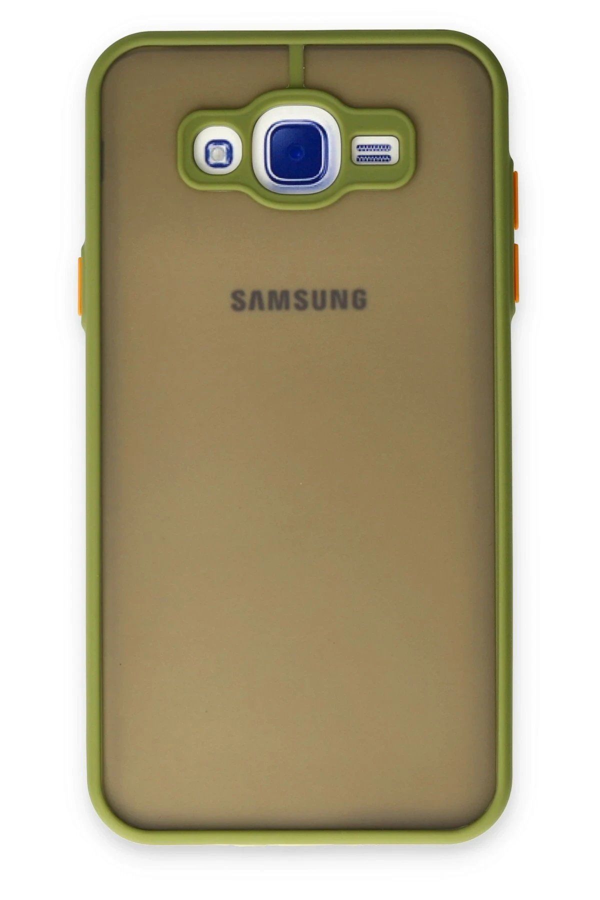 CepteToptan Newface Samsung Galaxy J7 Kılıf Montreal Silikon Kapak - Açık Yeşil
