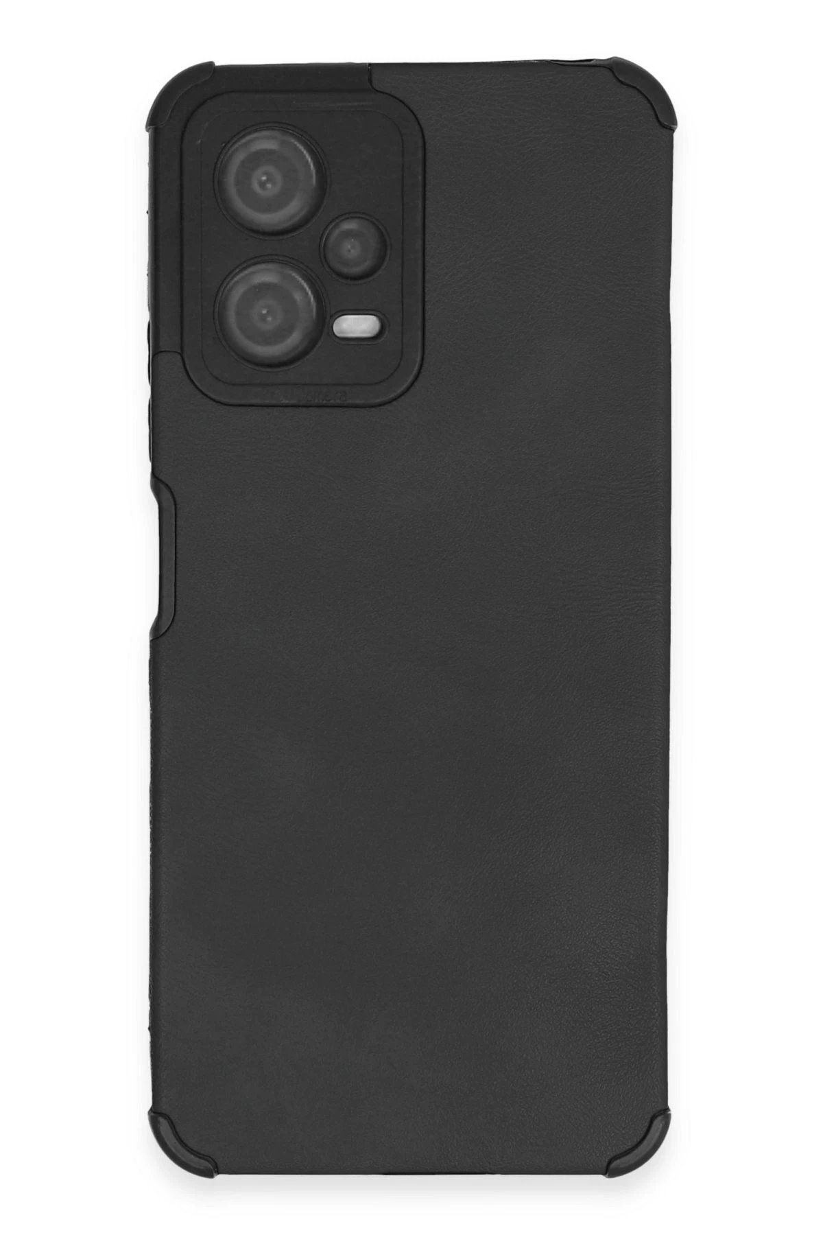 CepteToptan Newface Xiaomi Redmi Note 12 5G Kılıf Loop Deri Silikon - Siyah