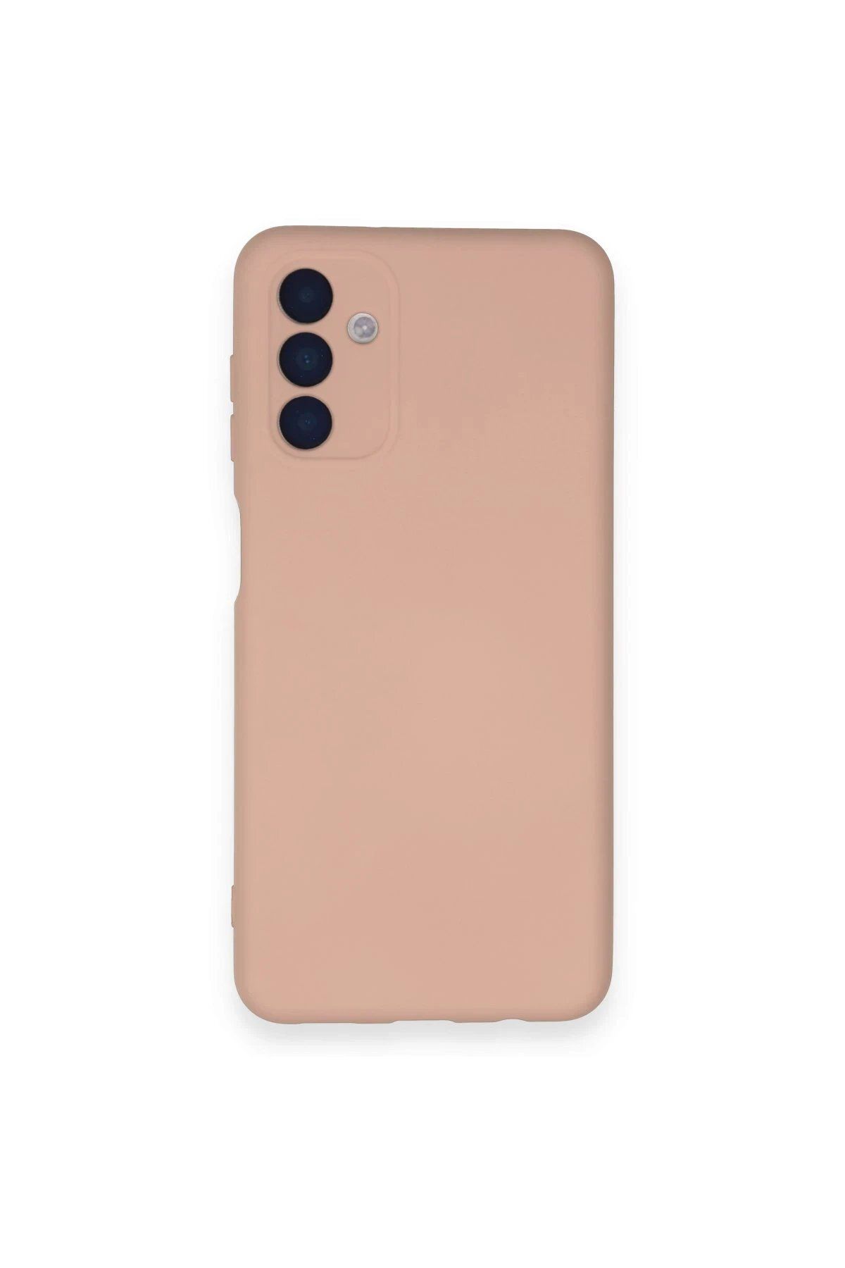 CepteToptan Newface Samsung Galaxy A14 4G Kılıf Nano içi Kadife Silikon - Pudra