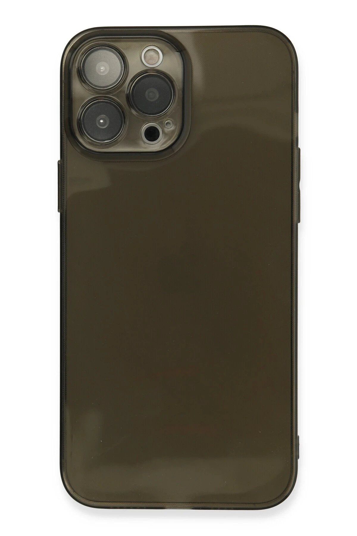 CepteToptan Newface iPhone 13 Pro Max Kılıf Fly Lens Silikon - Siyah