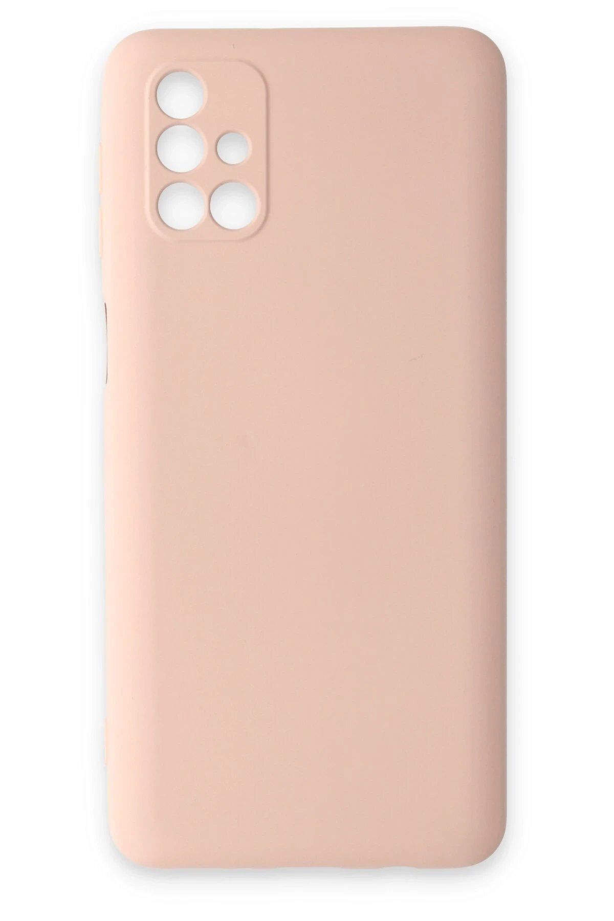 CepteToptan Newface Samsung Galaxy M31S Kılıf Nano içi Kadife Silikon - Pudra