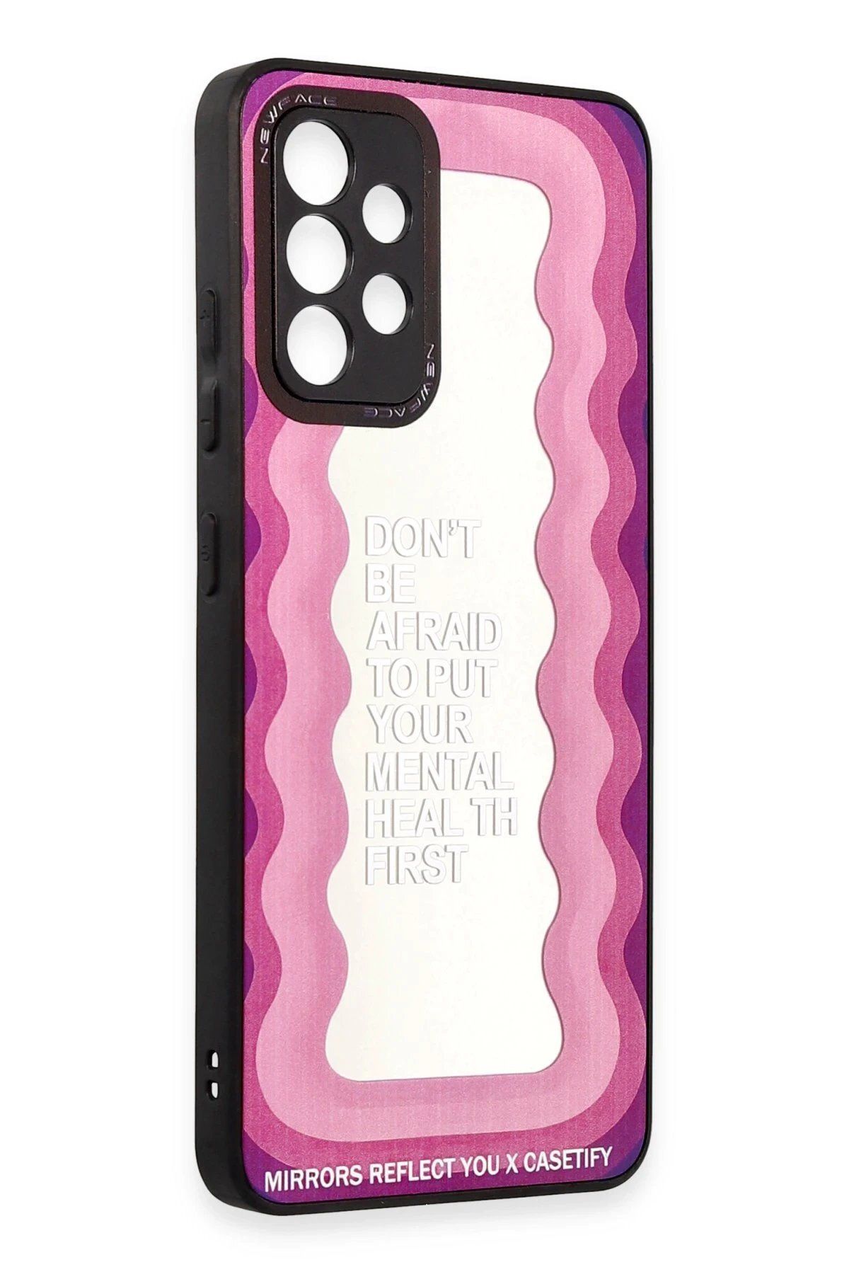CepteToptan Newface Samsung Galaxy A52 Kılıf Mirror Desenli Kapak - Mirror - 11
