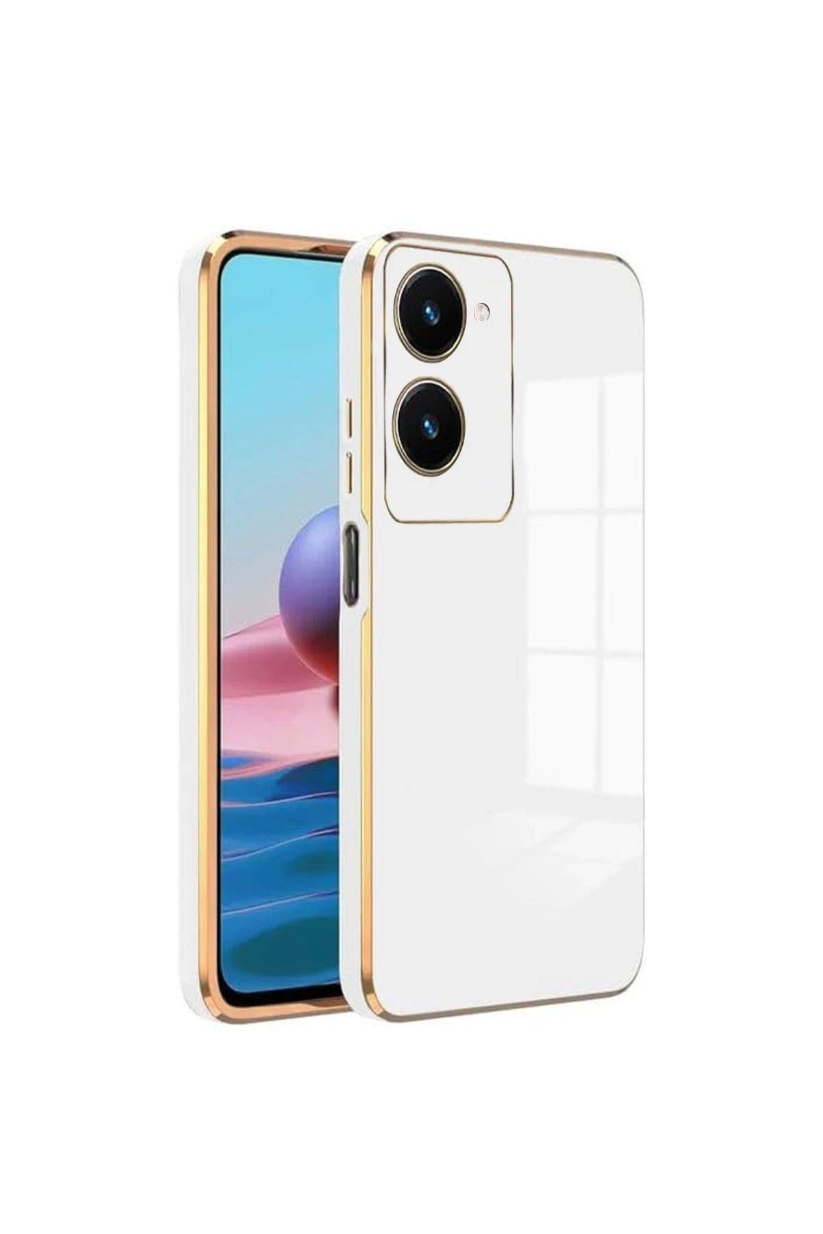 CepteToptan Newface Vivo Y18 Kılıf Volet Silikon - Beyaz