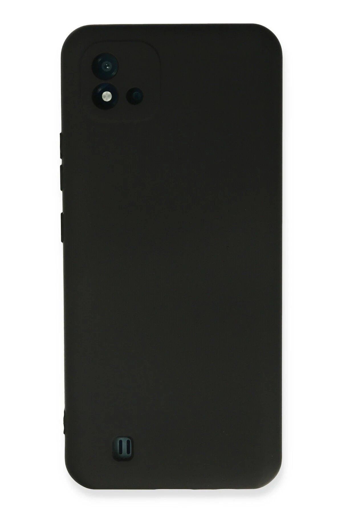 CepteToptan Newface Realme C11 2021 Kılıf Nano içi Kadife Silikon - Siyah