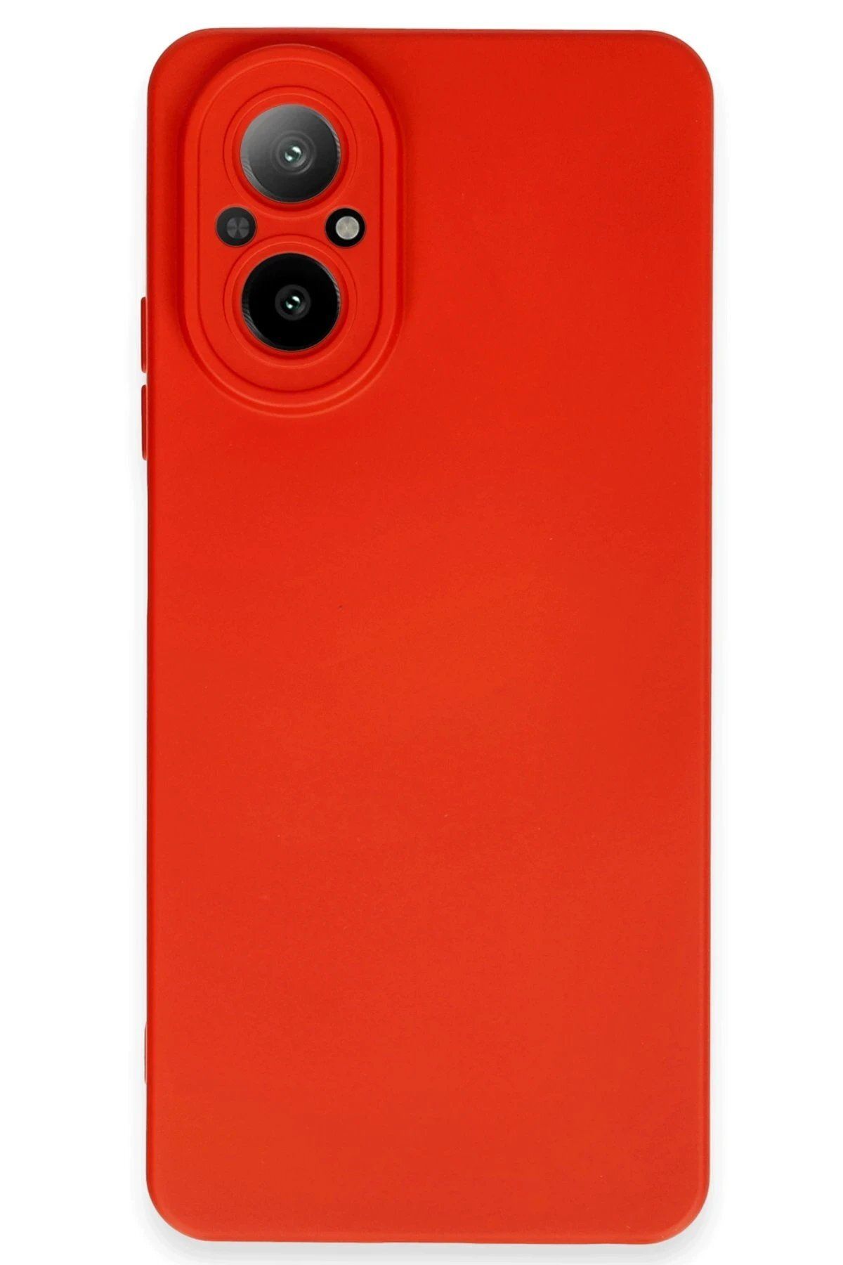 CepteToptan Newface Realme 12 Lite Kılıf Nano içi Kadife Silikon - Kırmızı