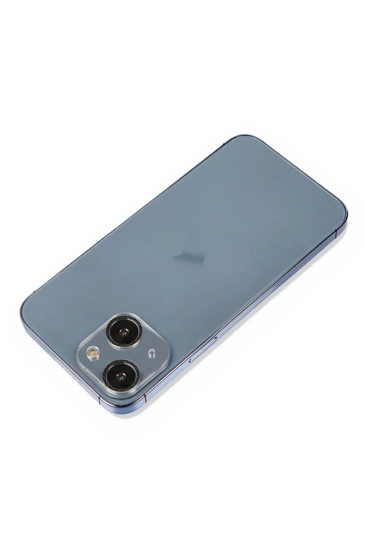 CepteToptan iPhone 13 Mini  Uyumlu Shine Kamera Lens Koruma Cam - Siyah