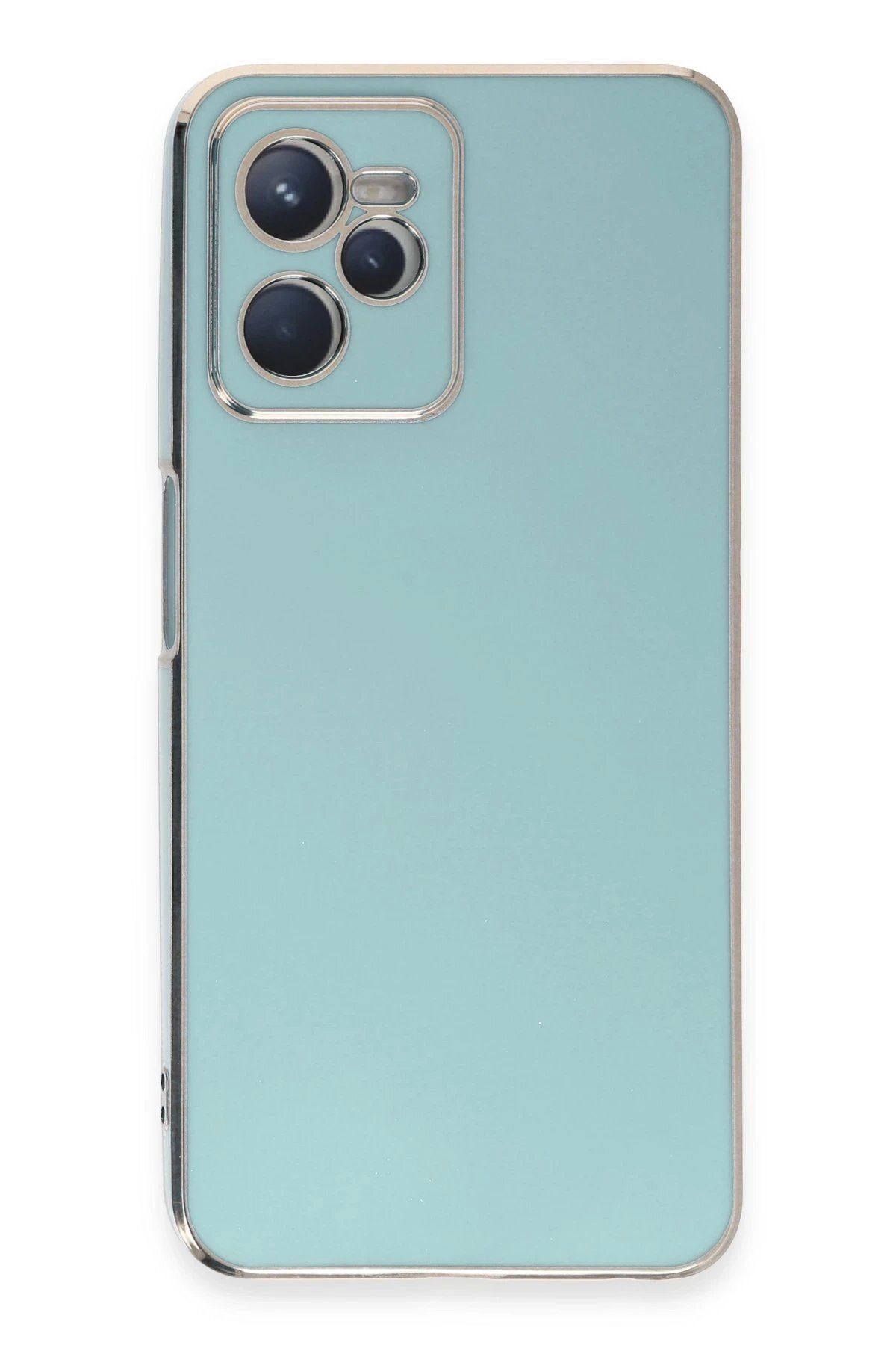 CepteToptan Newface Realme C35 Kılıf Volet Silikon - Açık Yeşil