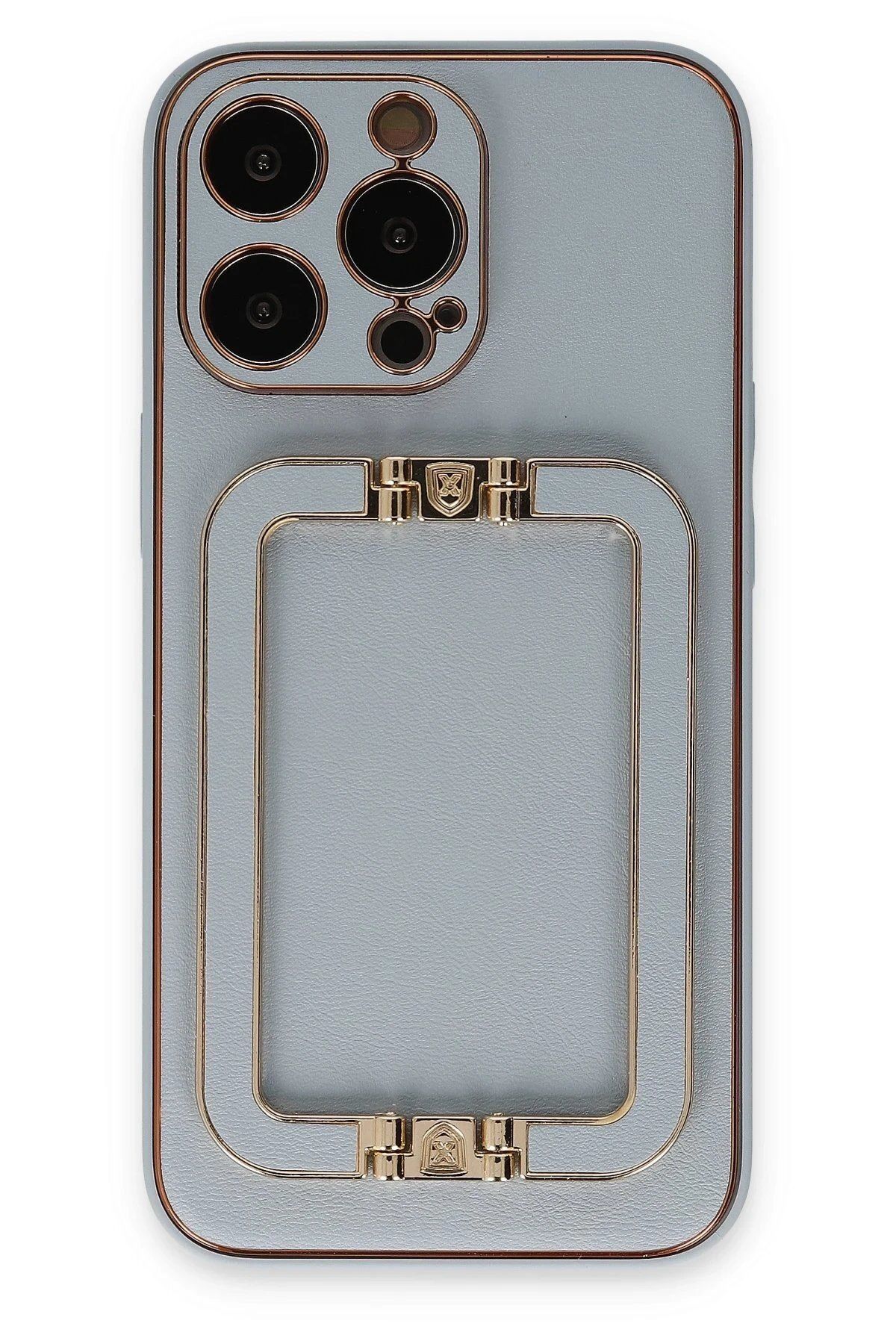 CepteToptan Newface iPhone 13 Pro Max Kılıf Coco Elit Kapak - Turkuaz