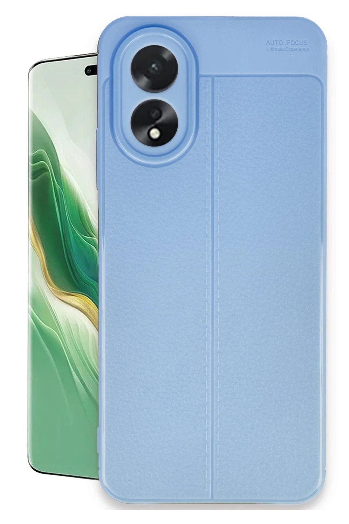 CepteToptan Newface Oppo A38 Kılıf Auto Focus Kapak - Mavi