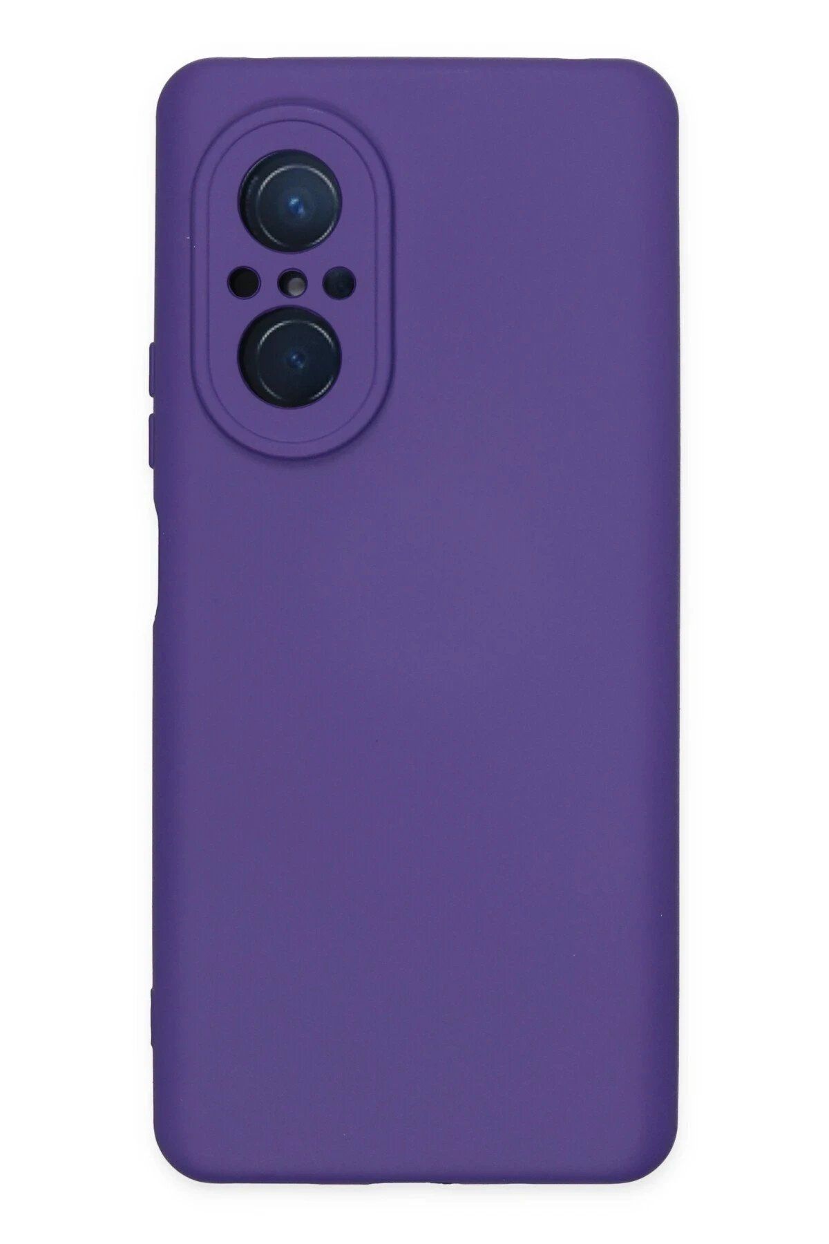 CepteToptan Newface Huawei Nova 9 SE Kılıf Nano içi Kadife Silikon - Mor