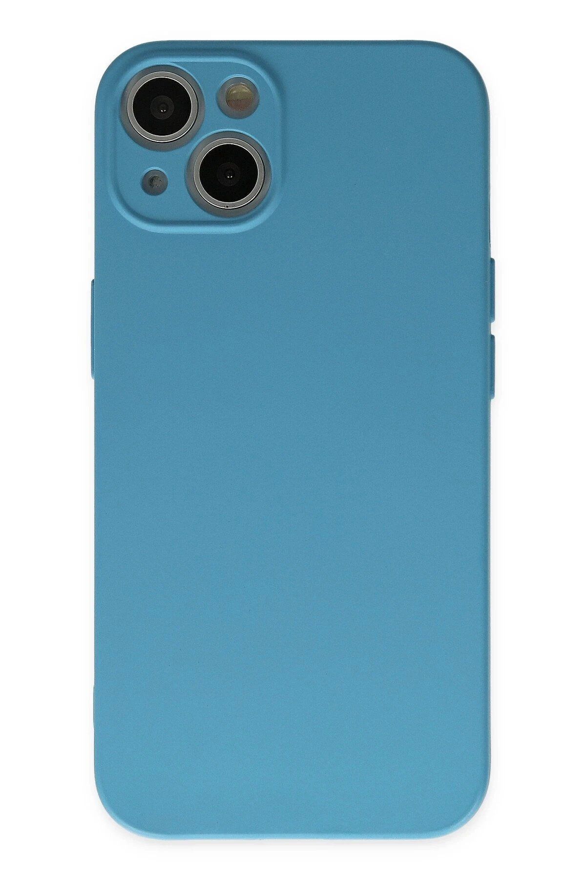 CepteToptan Newface iPhone 13 Mini Kılıf Nano içi Kadife Silikon - Mavi