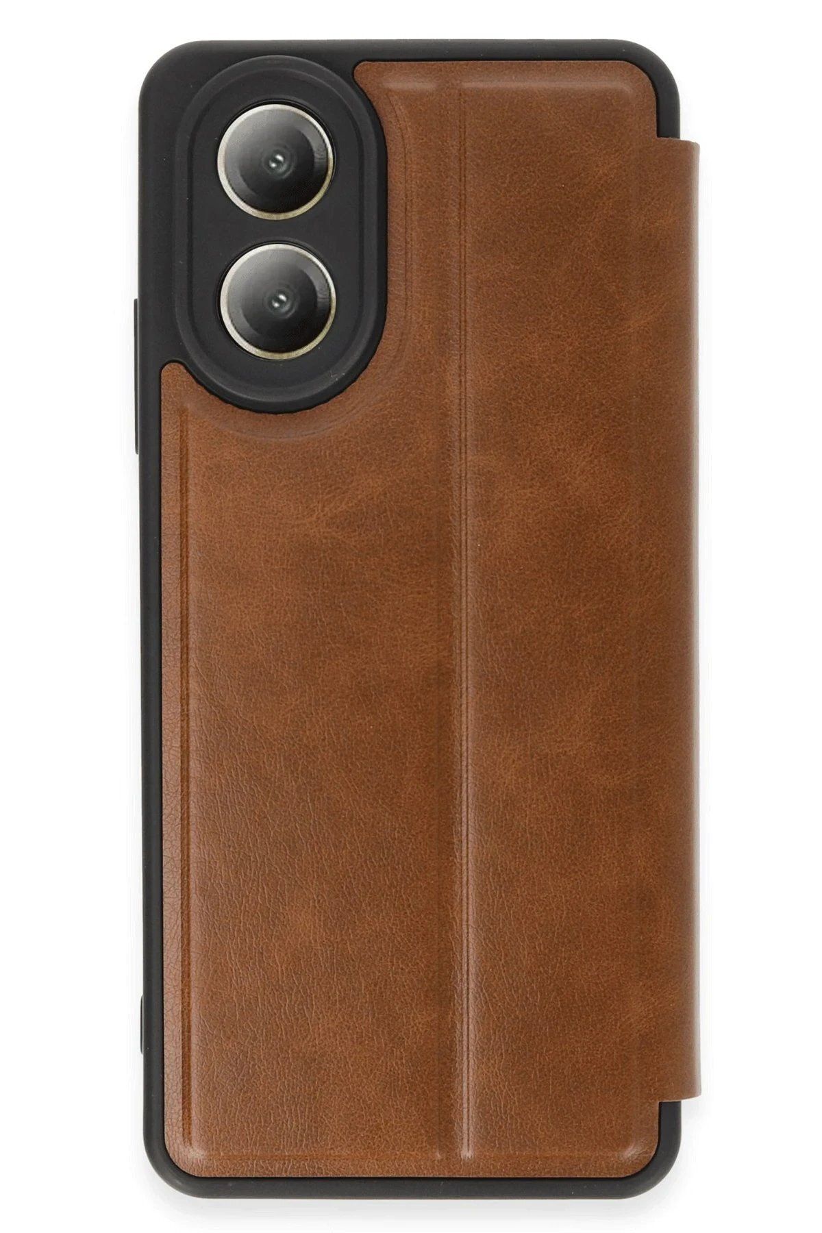 CepteToptan Newface Oppo A38 Kılıf Flip Cover - Taba