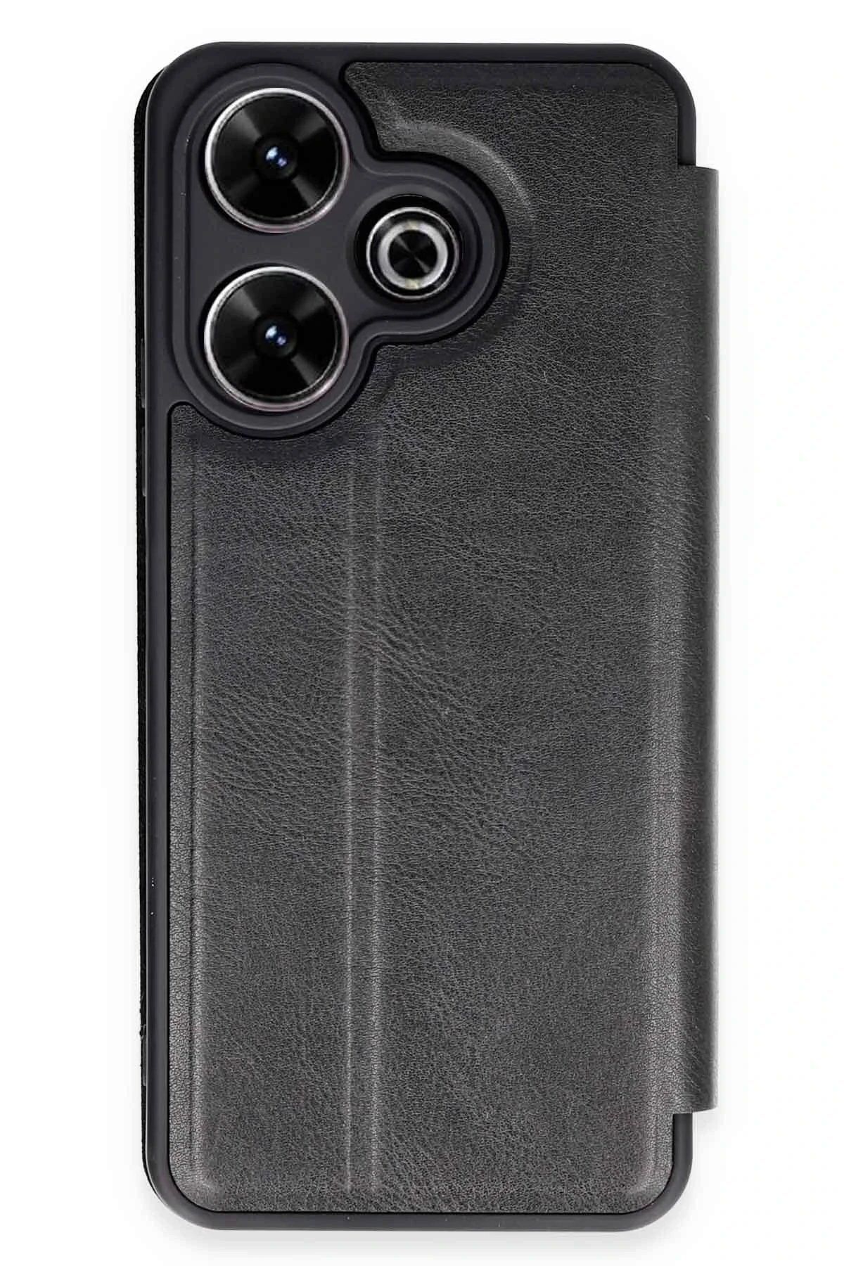 CepteToptan Newface Xiaomi Redmi 13 4G Kılıf Flip Cover - Siyah