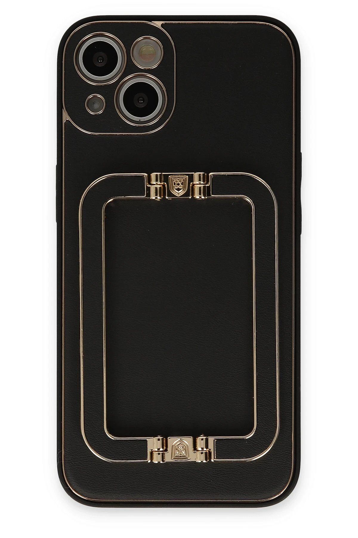 CepteToptan Newface iPhone 13 Kılıf Coco Elit Kapak - Siyah