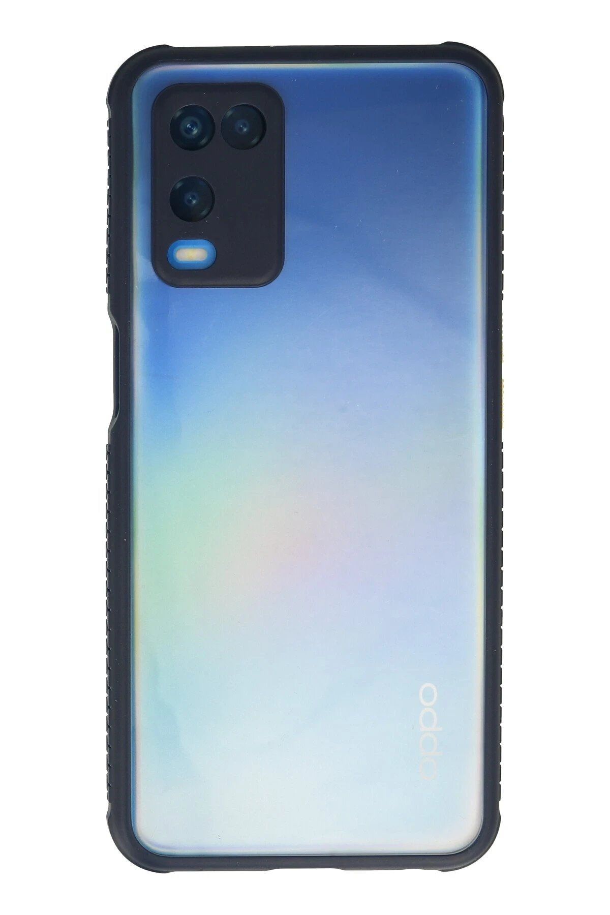 CepteToptan Newface Oppo A54 4G Kılıf Miami Şeffaf Silikon - Lacivert