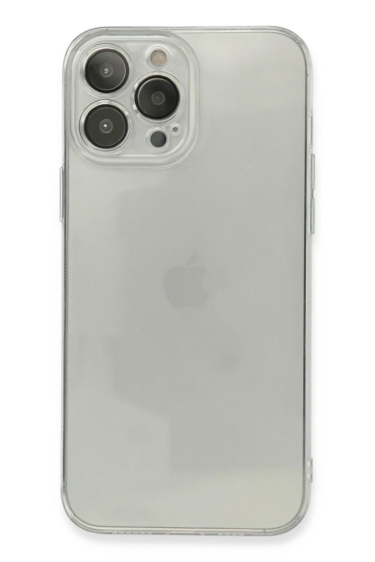 CepteToptan Newface iPhone 13 Pro Max Kılıf Fly Lens Silikon - Şeffaf