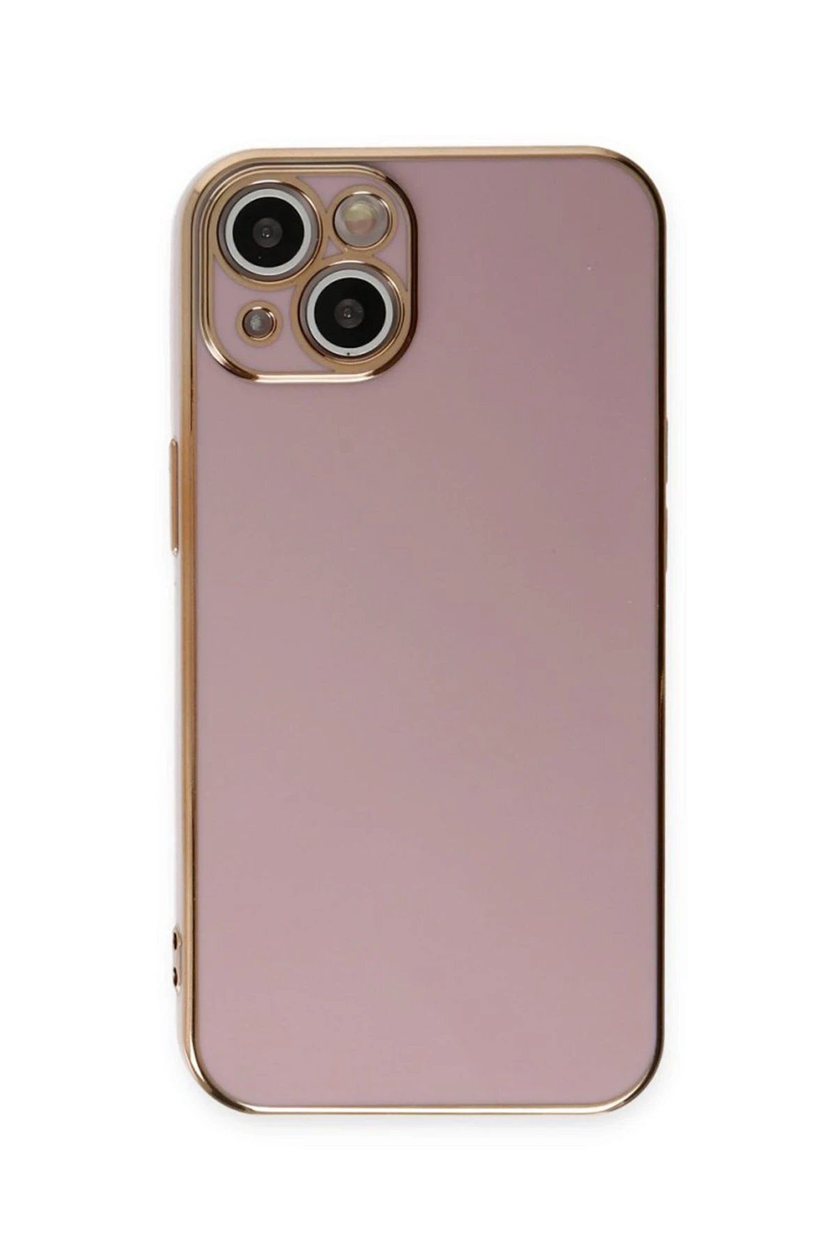 CepteToptan Newface iPhone 15 Kılıf Volet Silikon - Mor