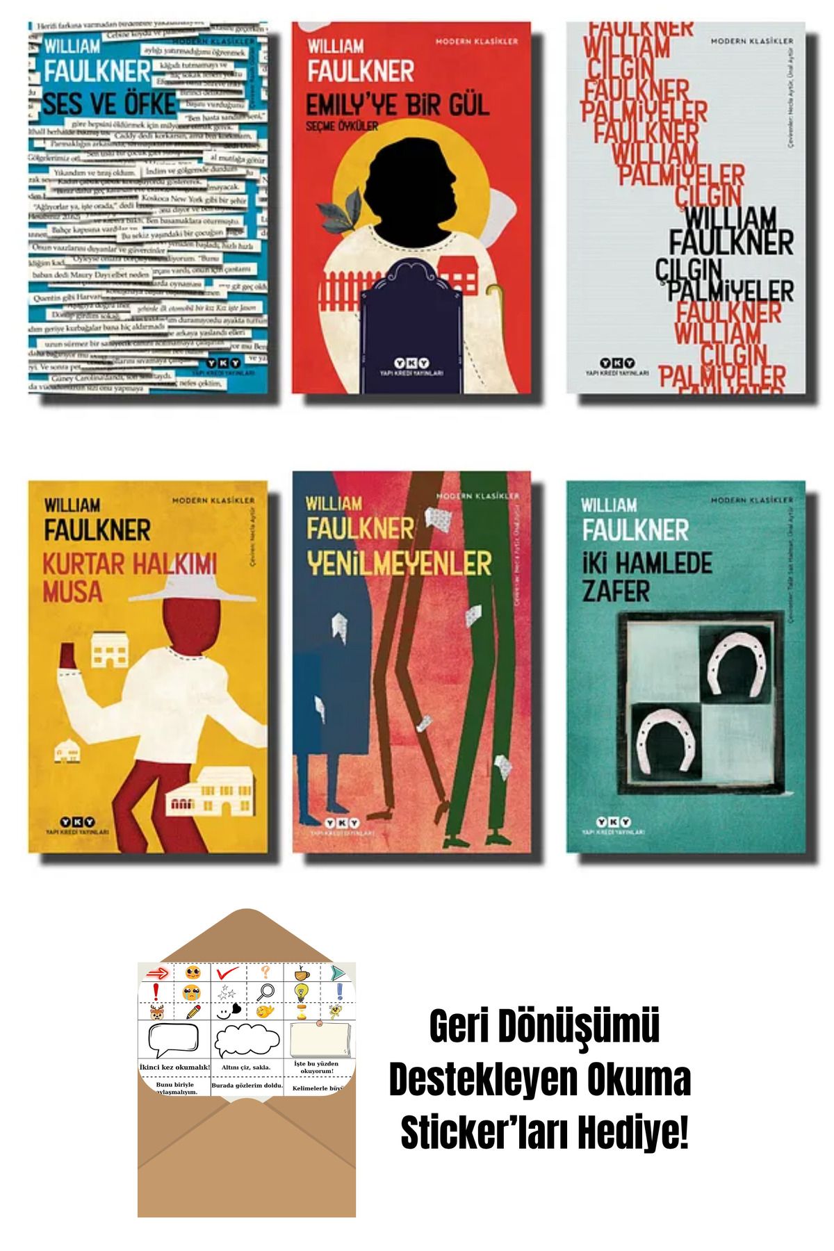 Yapı Kredi Yayınları Kişisel Gelişim Seti 6 Kitap + Okuma Sticker'ları