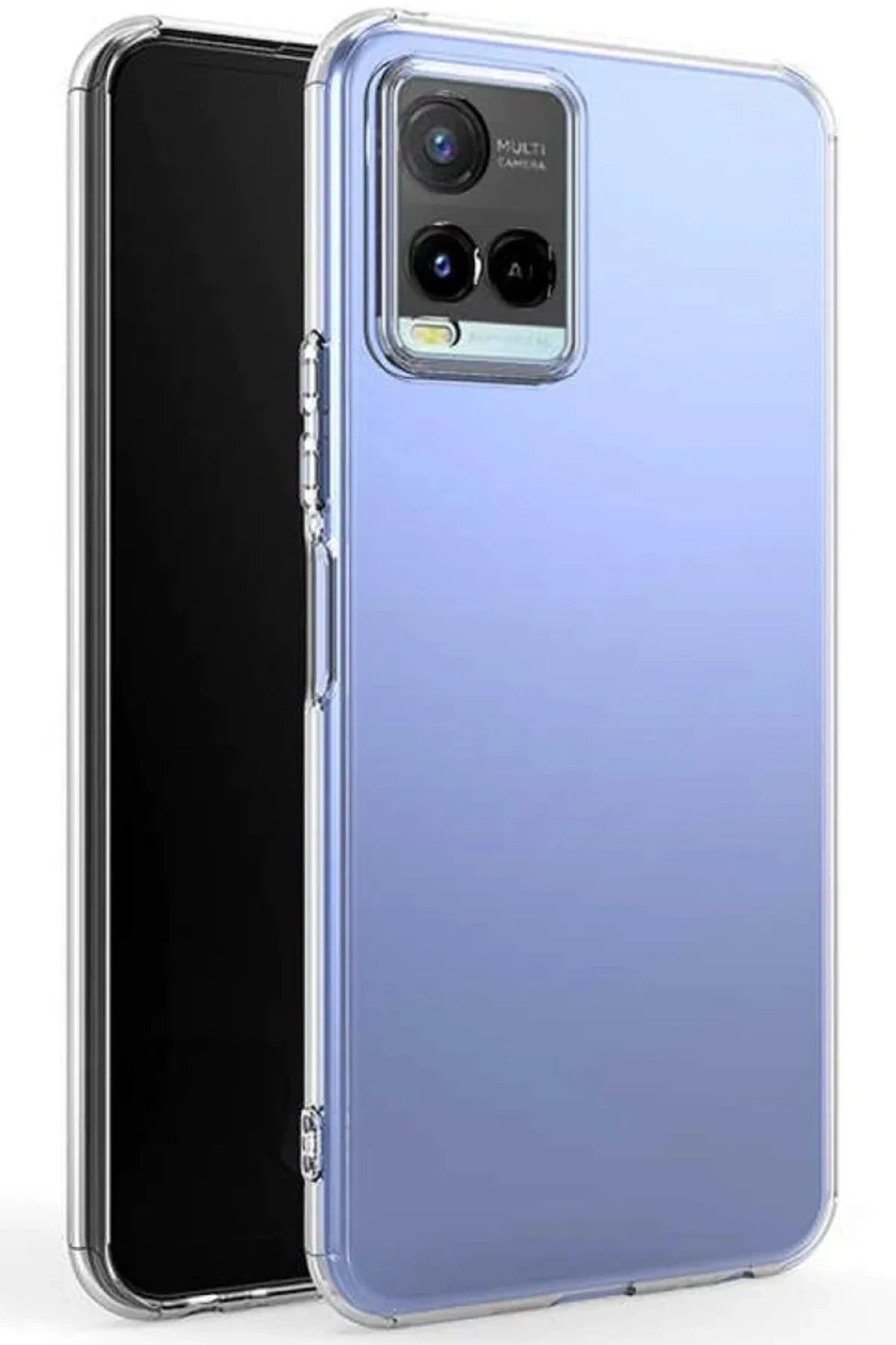 CepteToptan Newface Vivo Y21S Kılıf Lüx Şeffaf Silikon