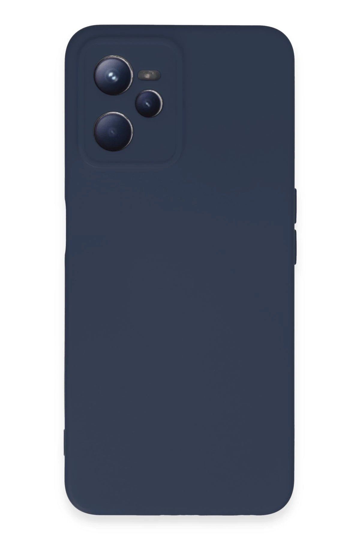 Toptan Bulurum Newface Realme C35 Kılıf Nano içi Kadife Silikon - Lacivert