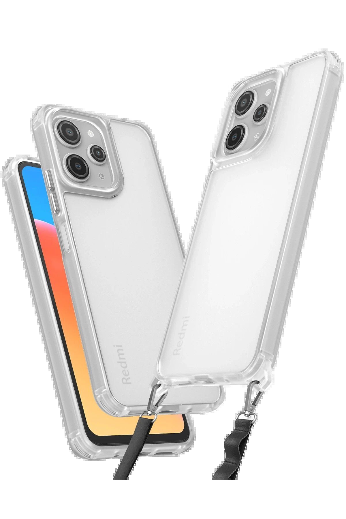 CepteToptan Newface Xiaomi Redmi 12 Kılıf Penta Silikon Kılıf - Şeffaf