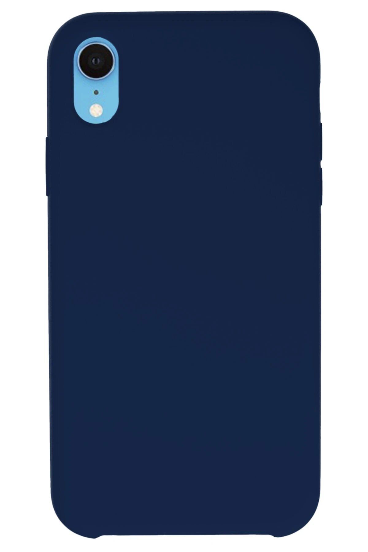 CepteToptan Newface iPhone XR Kılıf Lansman Legant Silikon - Lacivert