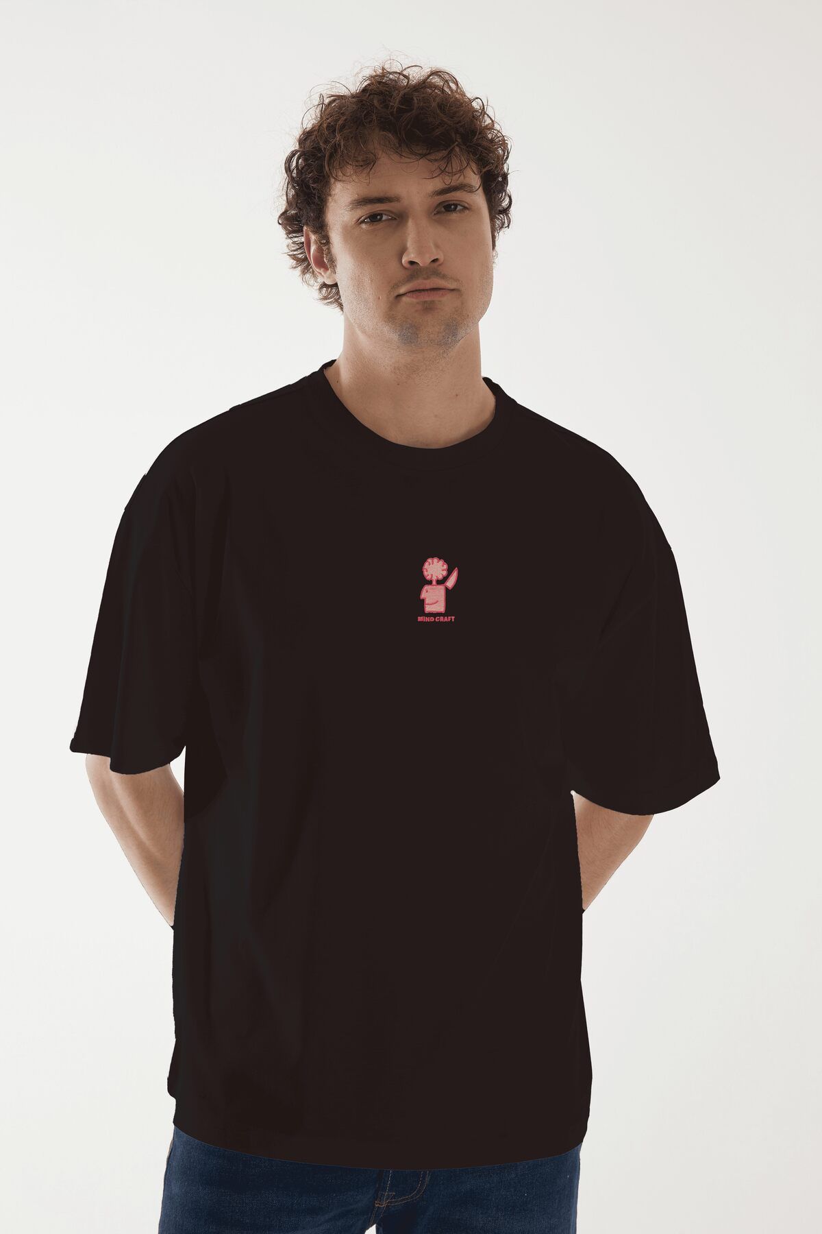 Vita Atelier 'Mind Craft 2.0 ' Nakışlı, Erkek Yarım Oversize Tshirt