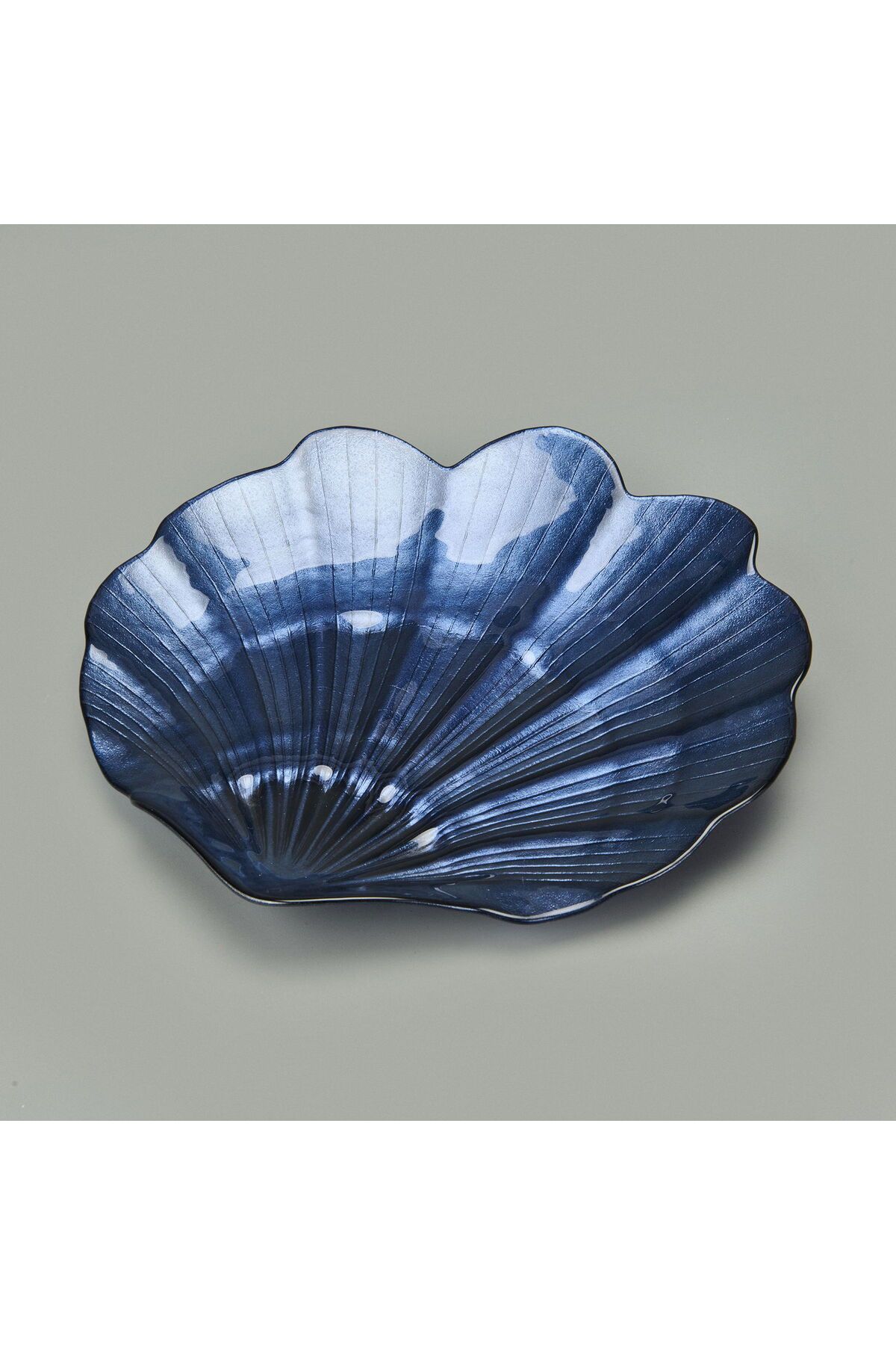 Evidea Shell Dekoratif Tabak - Lacivert - 30 cm