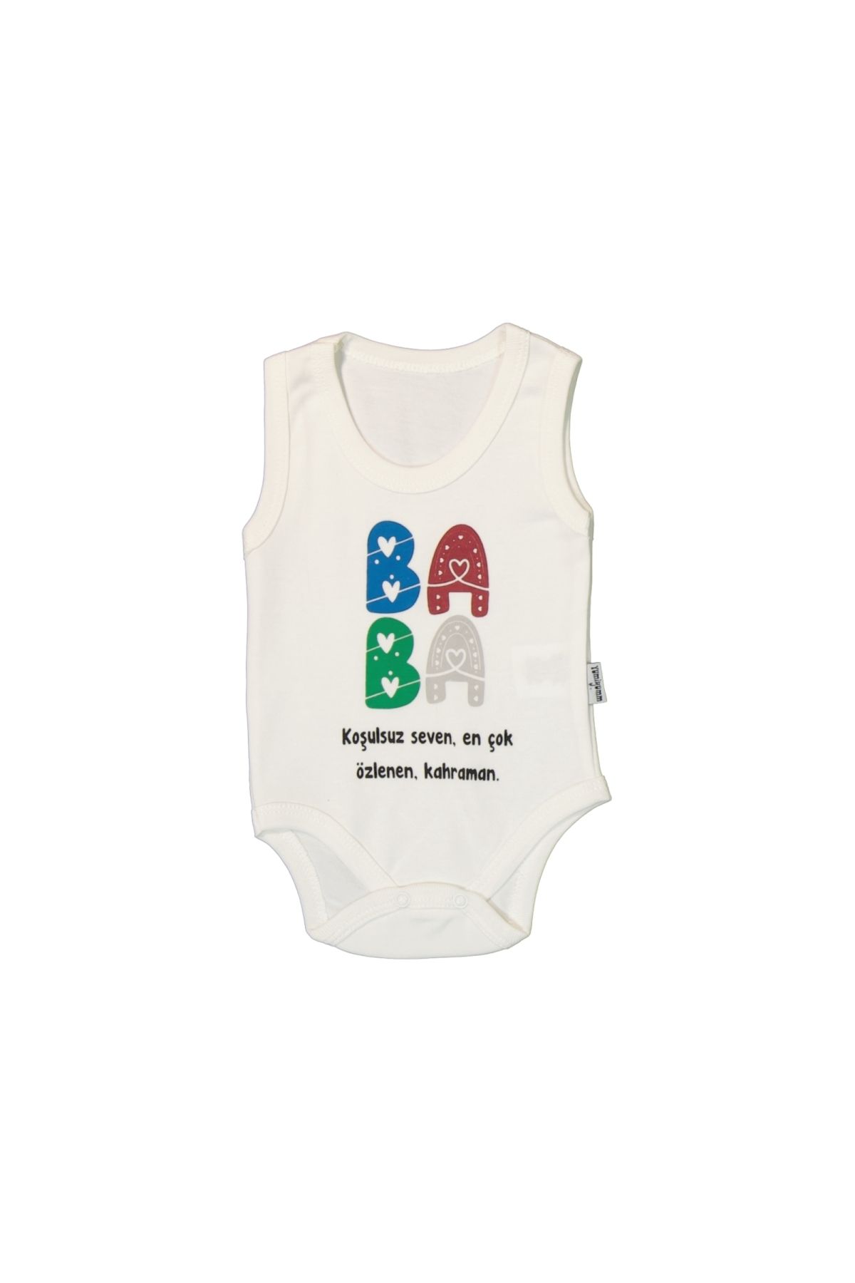 YUMİYUMM BABA YAZILI %100 PAMUK BEBEK ZIBINI