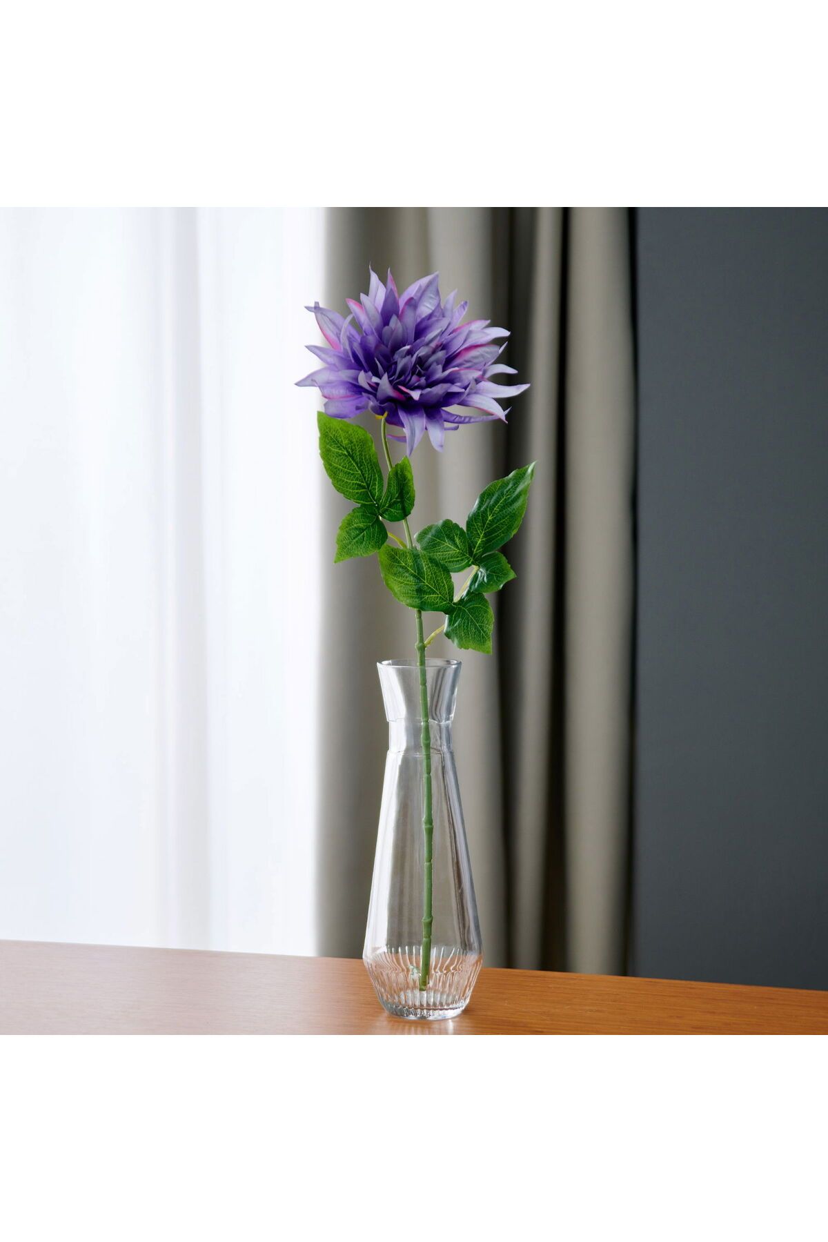 ASPARTAM Dekoratif Dahlia Mor Yapay Çiçek - 64 cm