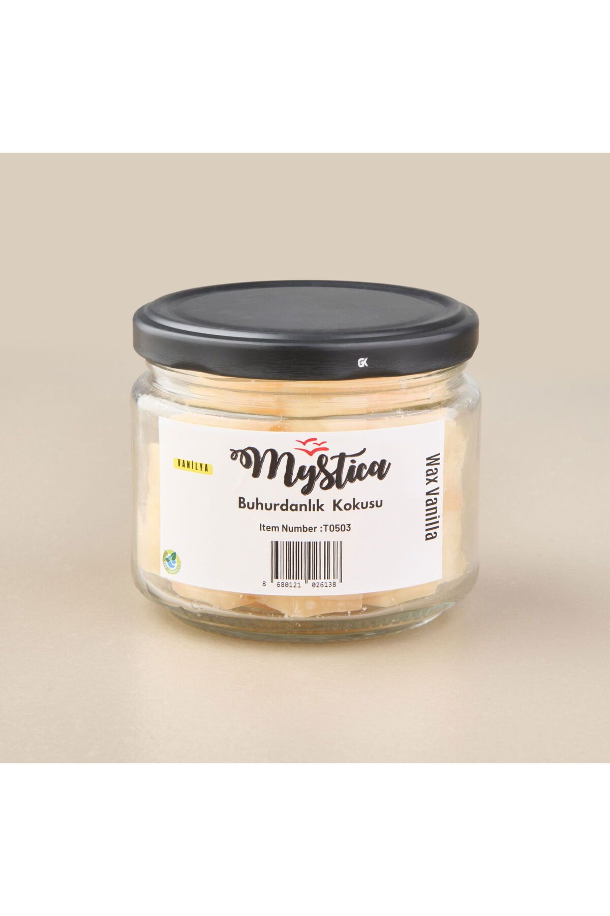 ASPARTAM Wax Vanilla Küp Buhurdanlık Kokusu - Beyaz - 7x9 cm