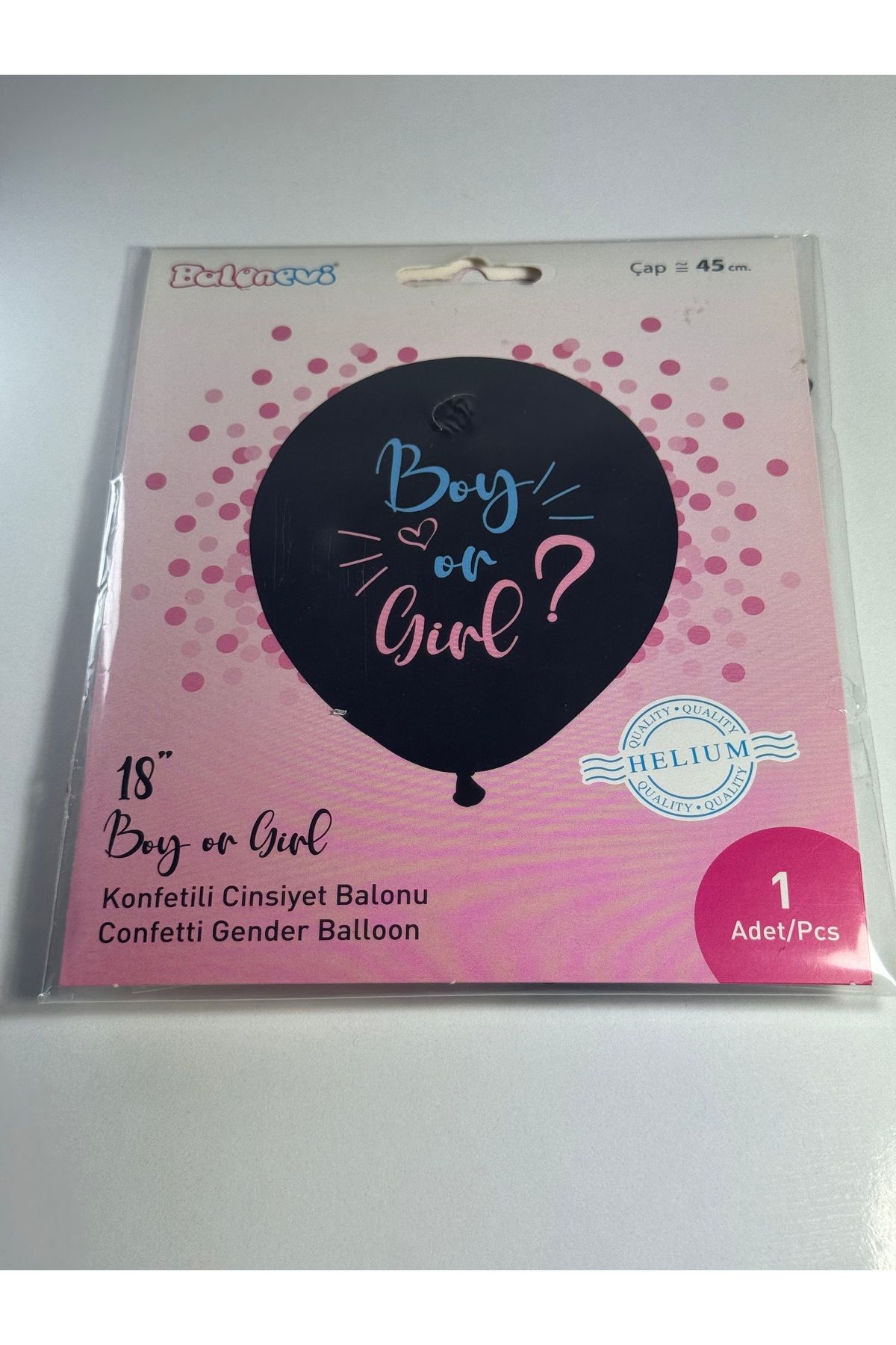 shop Cinsiyet Belirleme Balonu Büyük Boy Pulu Ile Beraber (pembe)