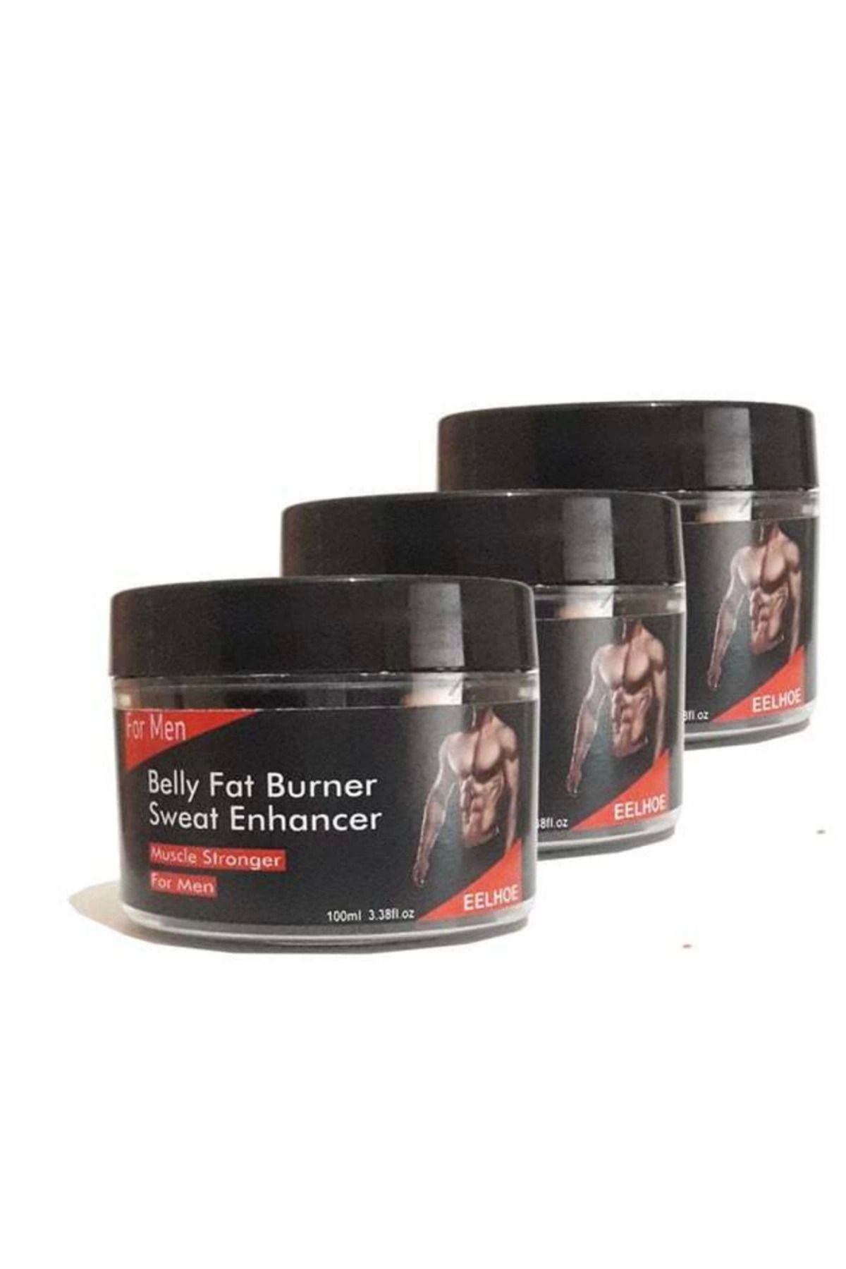 Heez Belly Fat Burner For Man - Erkek Hızlı Krem 100ml X 3 Adet