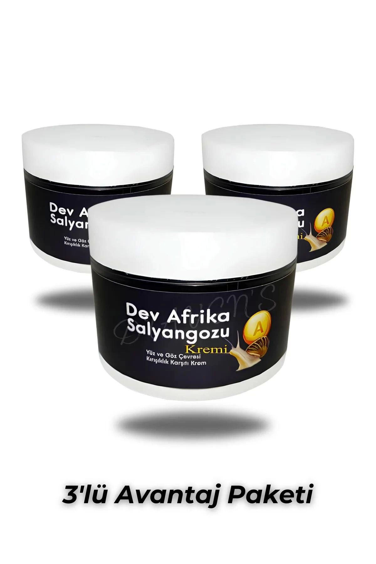 hayalimsah Genel Markalar DAS Dev Arfrika Salyangozu Kırışıklık Yara İltihap Karşıtı Krem 100 ml X 3 ADET