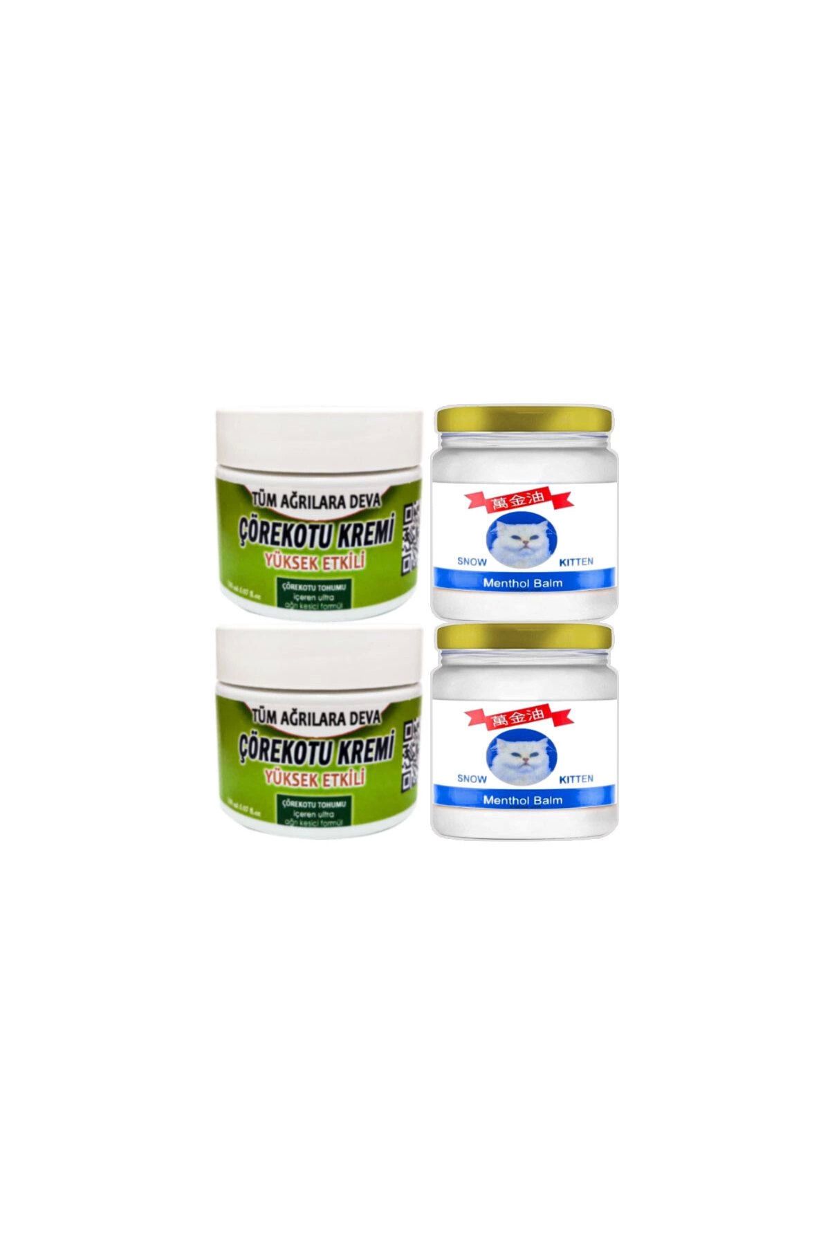 hayalimsah Çörek Otu Vücut Agriları Krem 2x100 ml - Snow Kitten Menthol Balm 2x50 ml
