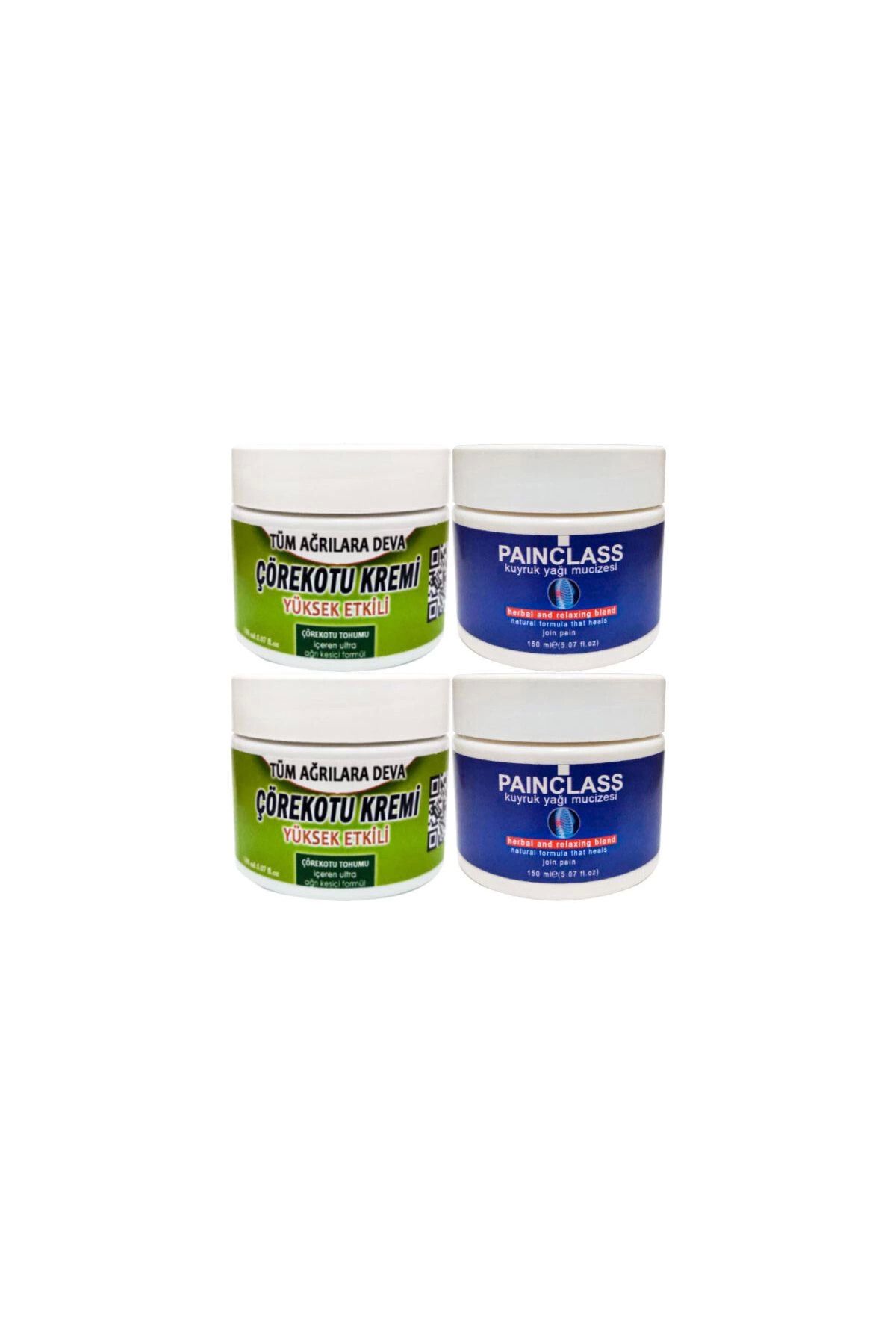 Heez Çörek Otu Kremi Orta Boy Agrilarına 2x 100 ml + Painclass 2x 150 ml Kuıyruk Yağı Kremi