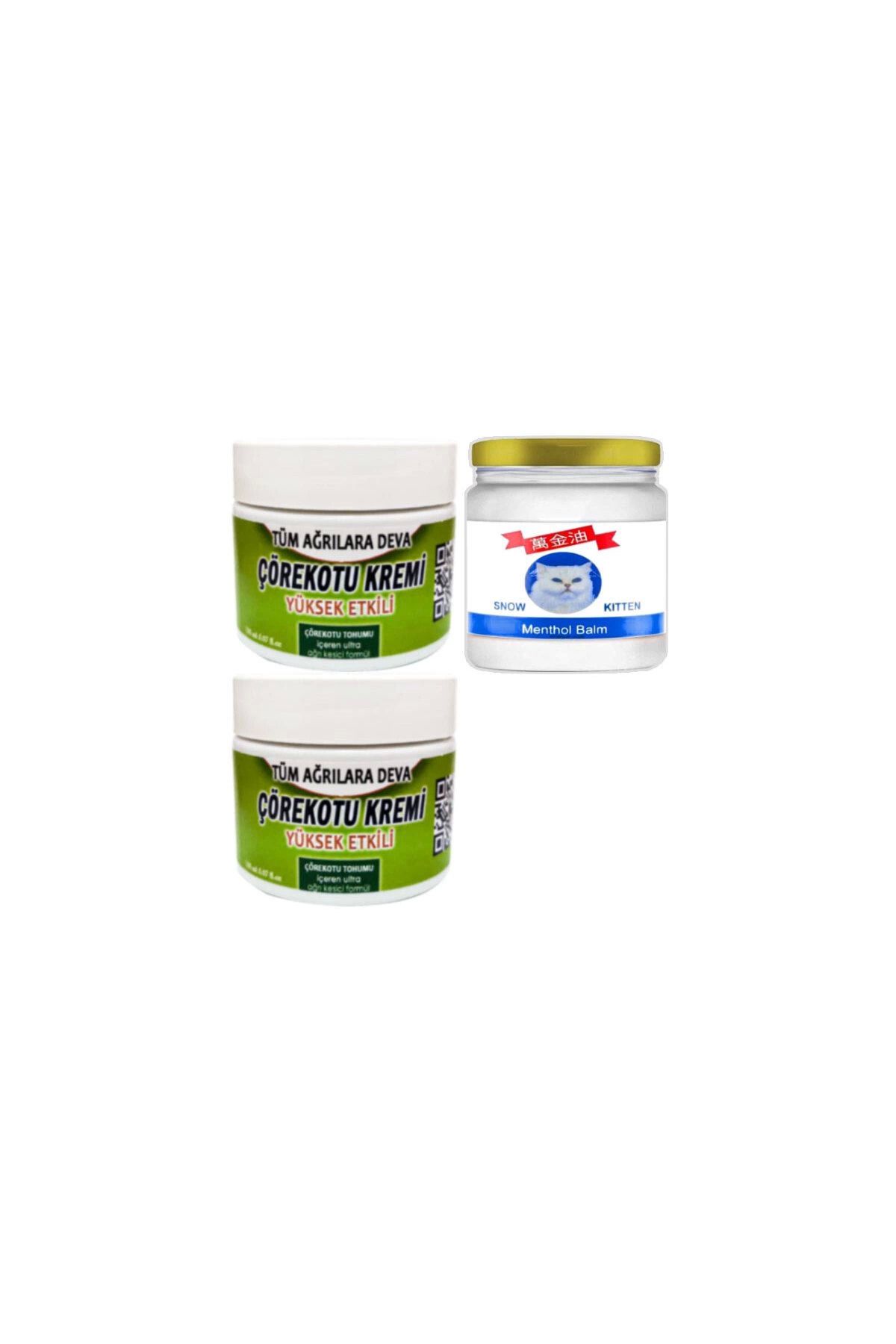 hayalimsah Çörek Otu Kremi Vücut sızlarına 2x 100 ml - Snow Kitten Menthol Balm 50 ml