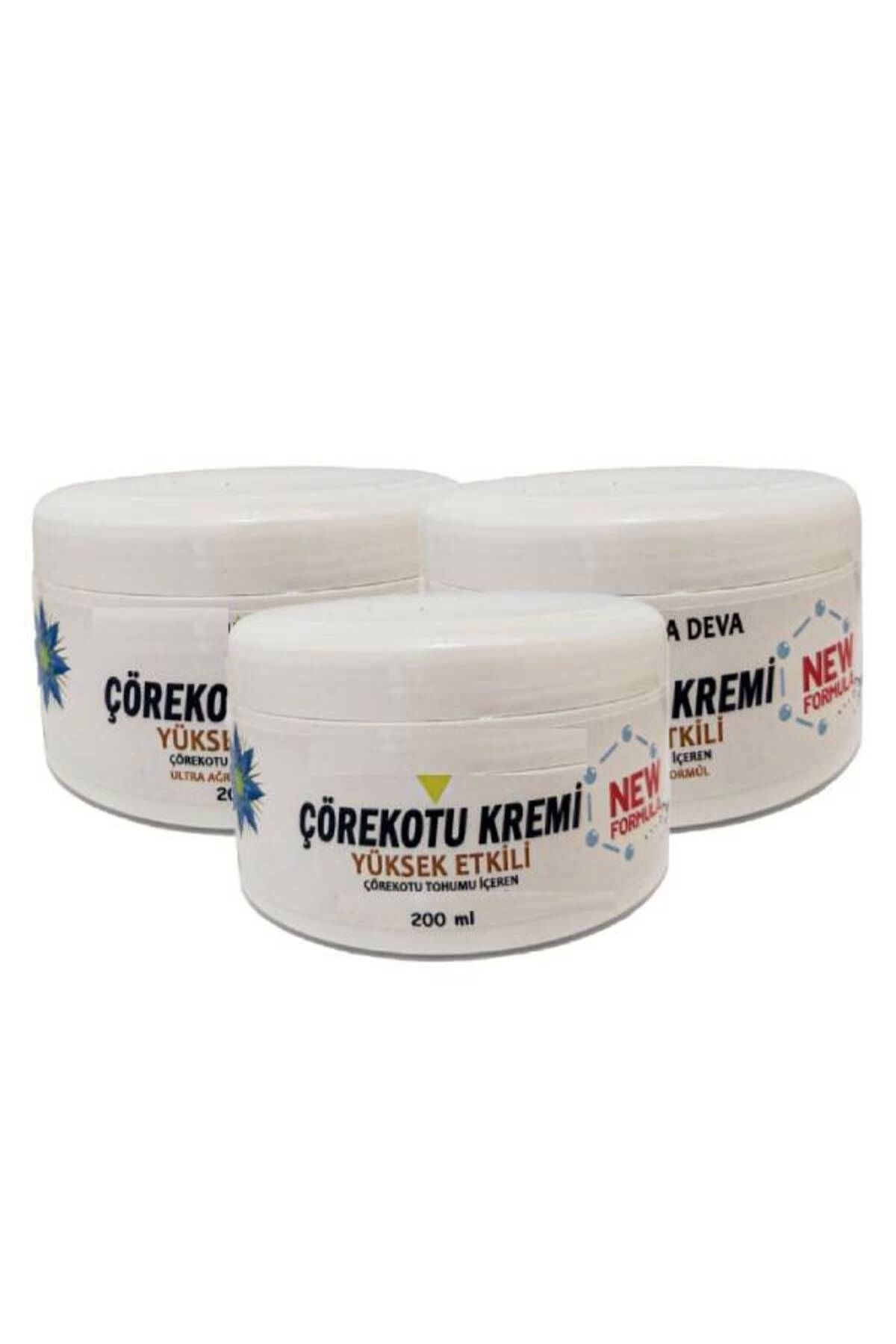 Heez Çörek Otu Kremi White Box 200 ml Vucut Sızısı Dındırıcı Bakım Masaj Kremi x 3 ad