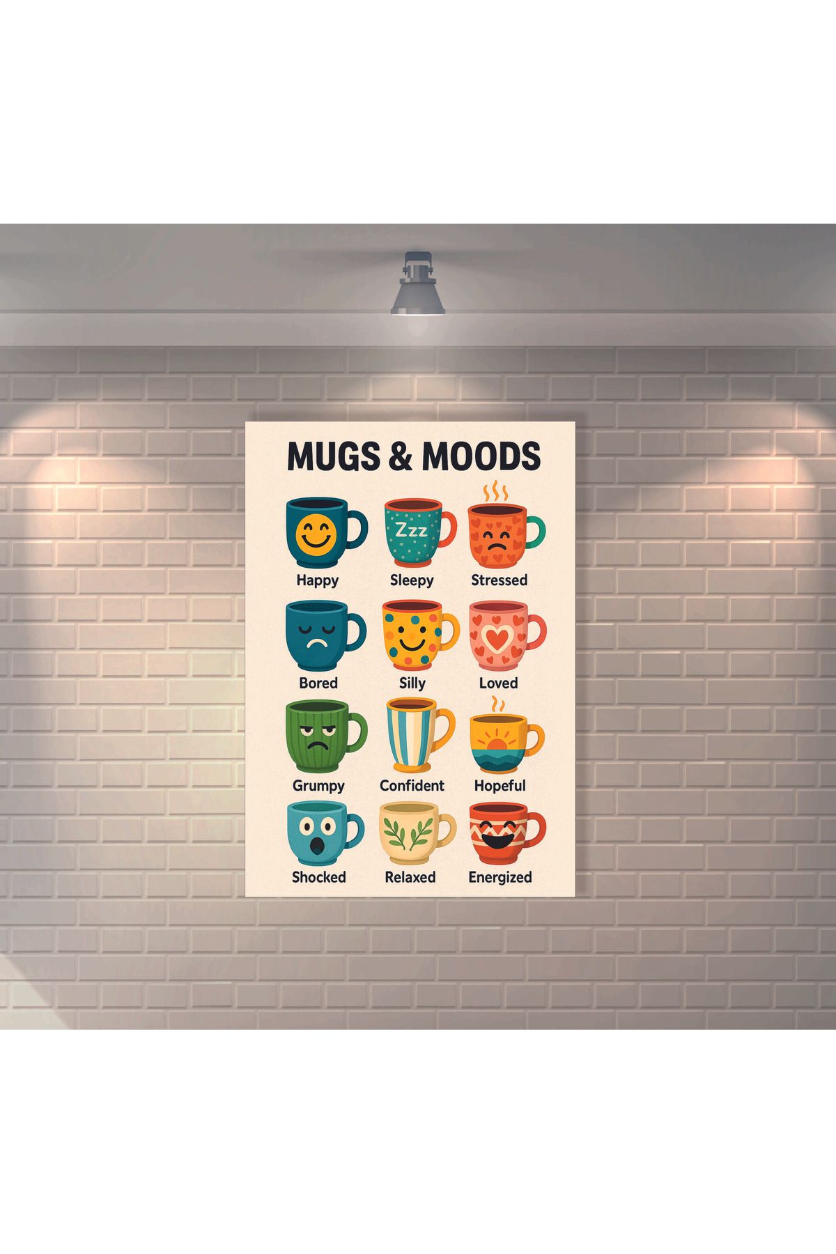 BBO REKLAM MUGS & MOODS Retro MDF Duvar Dekarasyon Tablosu