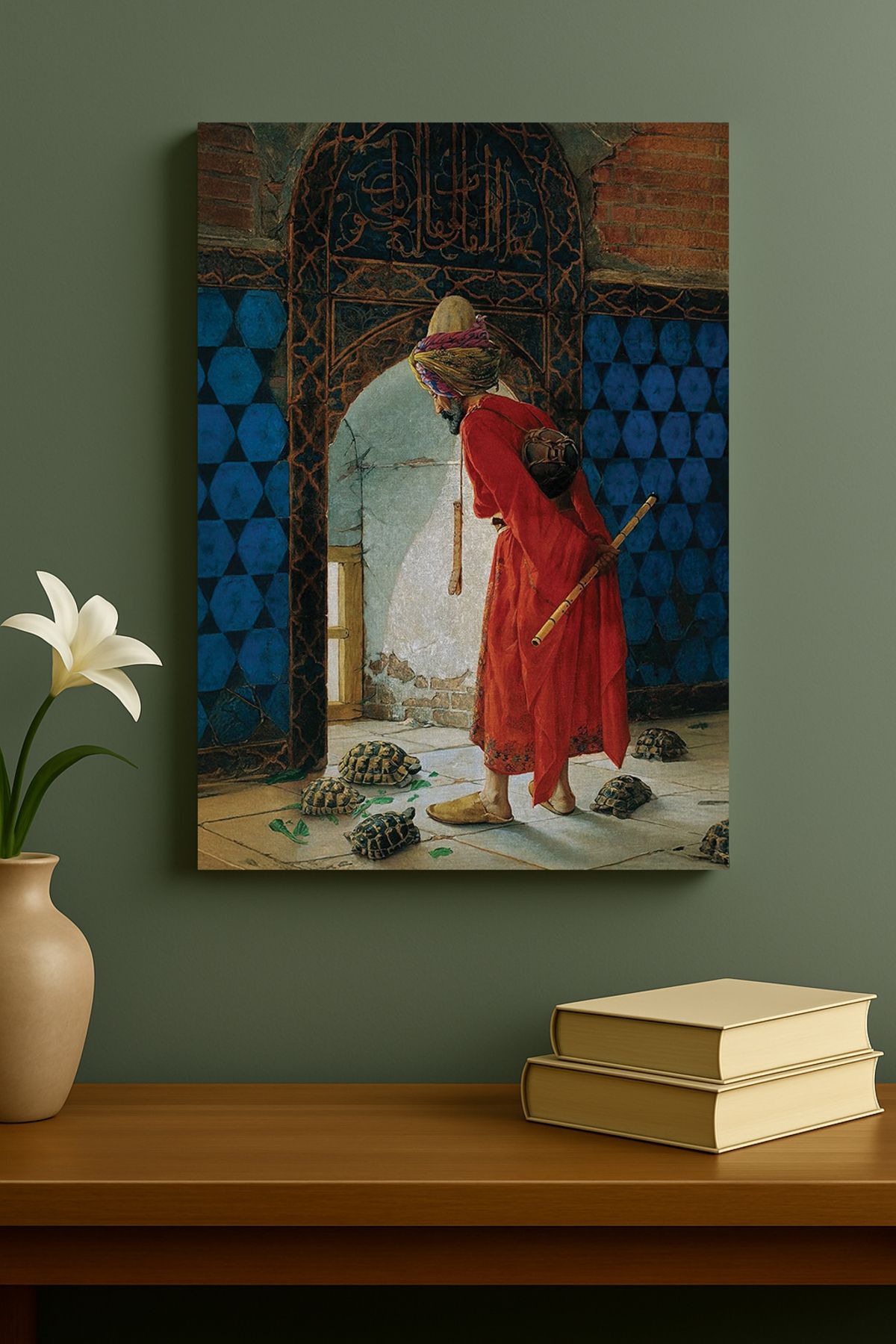 HonataDizayn Kaplumbağa Terbiyecisi – Osman Hamdi Bey’in Efsanevi Eseri Kanvas Tablo (%100 Pamuk)