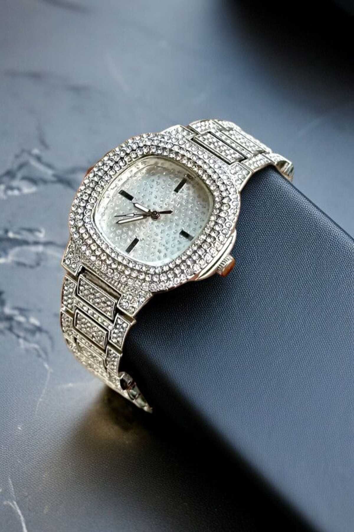 Neorney Zirkon Taş Kordonlu Her Güne Uygun Unisex Kol Saati