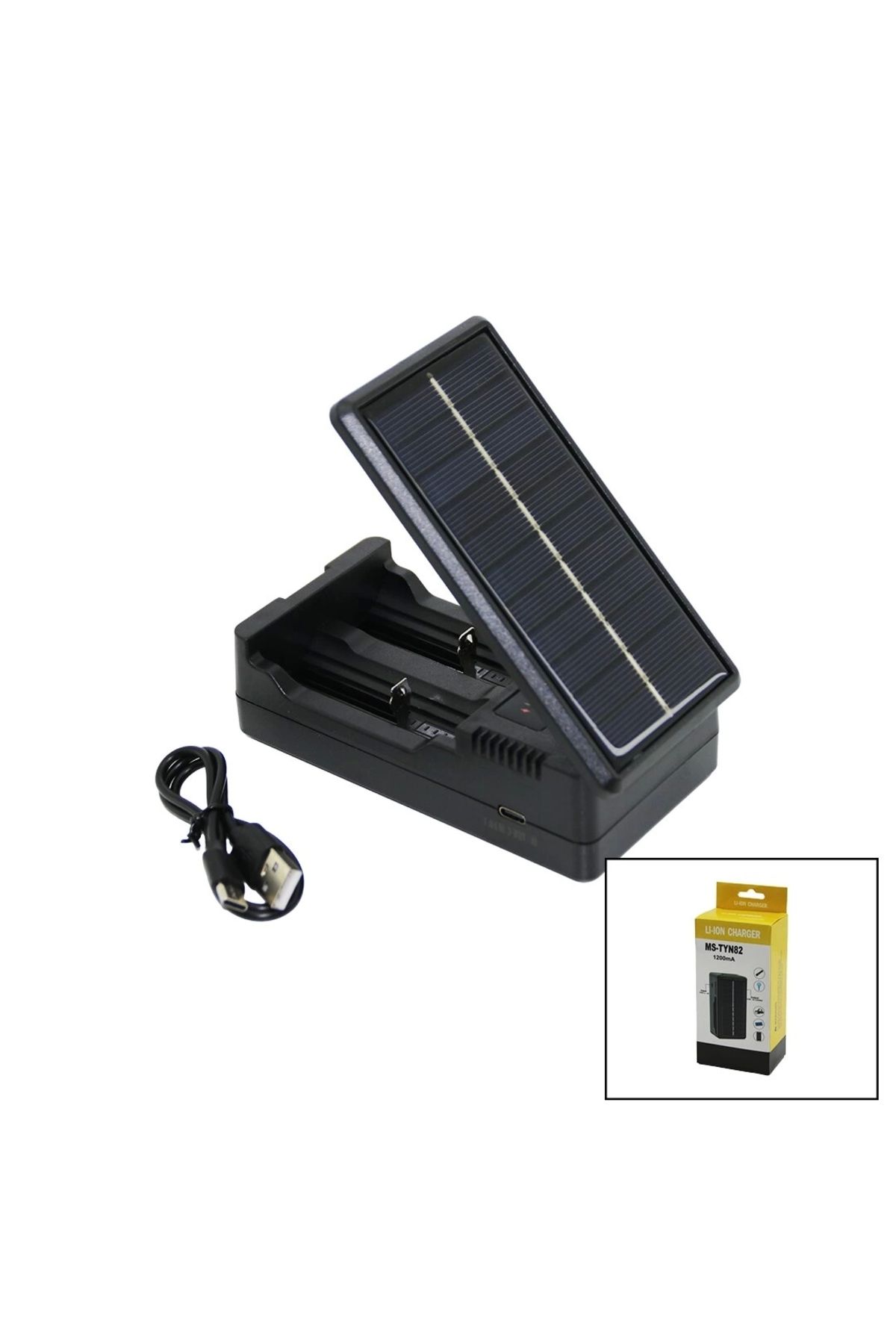 Lenaca Lı-ıon Charger Ms-tyn82 Solar - Güneş Enerjili 2li Pil Şarj Aleti 1200ma