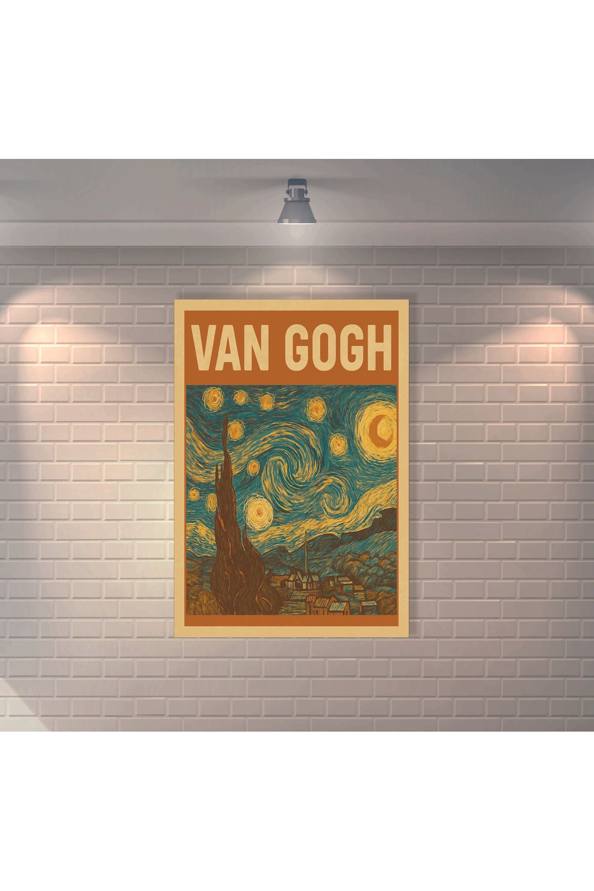 BBO REKLAM Van Gogh Tablo Retro MDF Duvar Dekarasyon Tablosu
