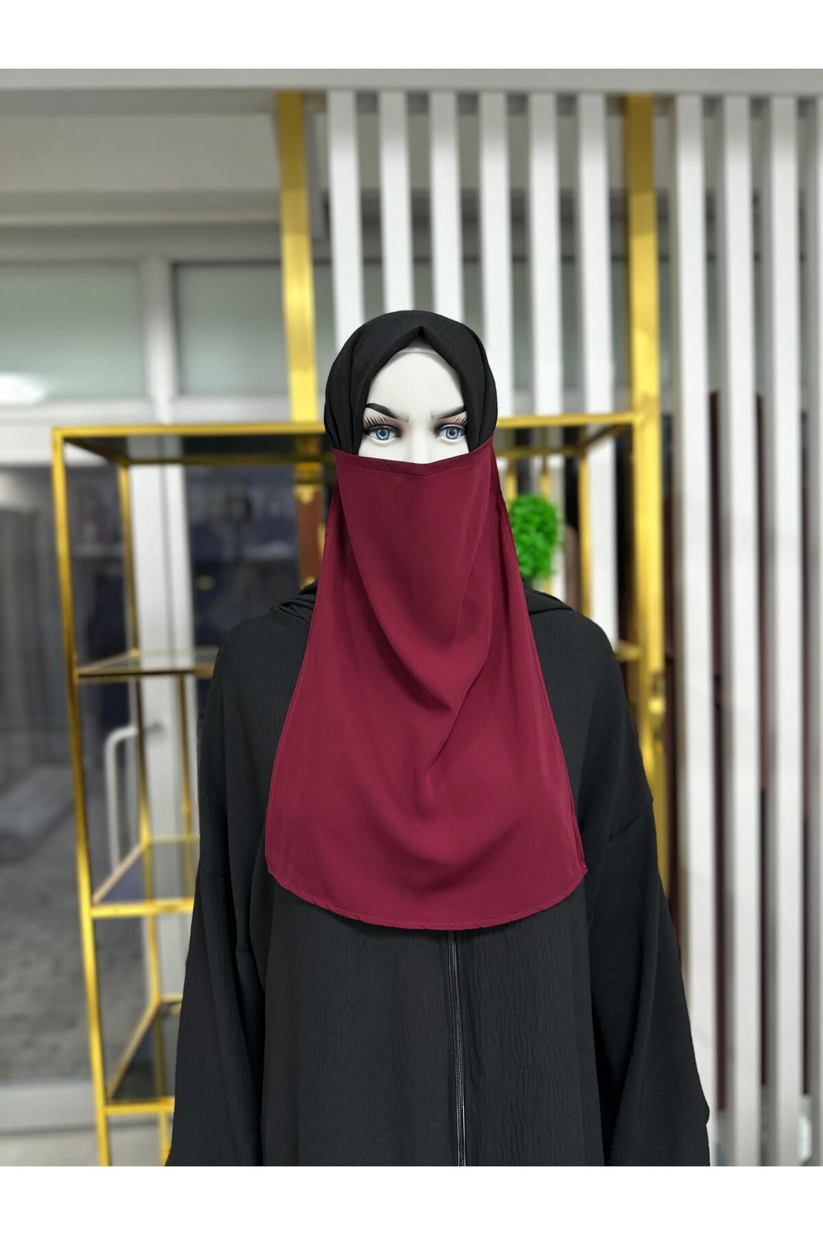 R&S modibone-Inner Veil Rectangular Burgundy Color 3