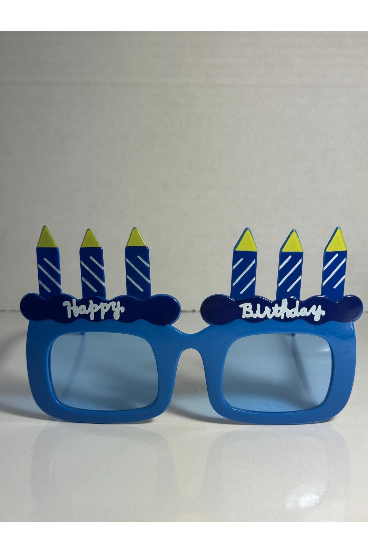 shop Parti Gözlüğü Happy Birthday Yazılı Eğlenceli Doğum Günü Party Gözlüğü - Mavi