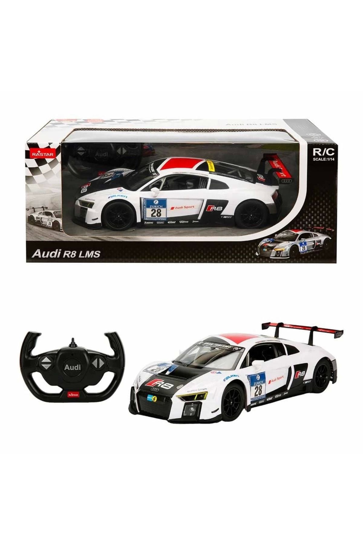 MT29 GİYİM 1:14 Audi R8 LMS Uzaktan Kumandalı Işıklı Araba