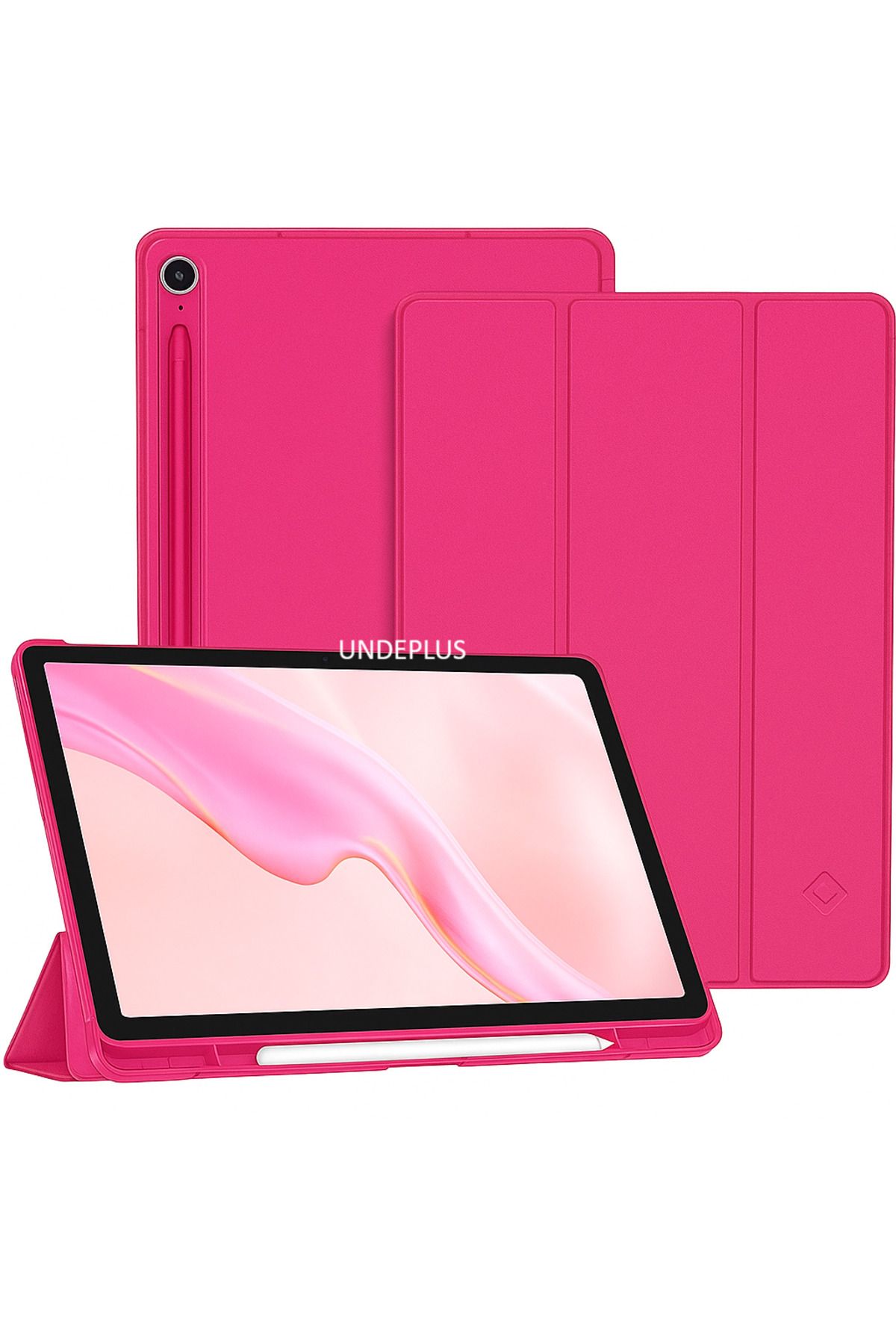 UnDePlus Samsung Galaxy S10 FE+ Plus 13.1inç Kılıf Flip Cover Kalem Bölmeli PC Case