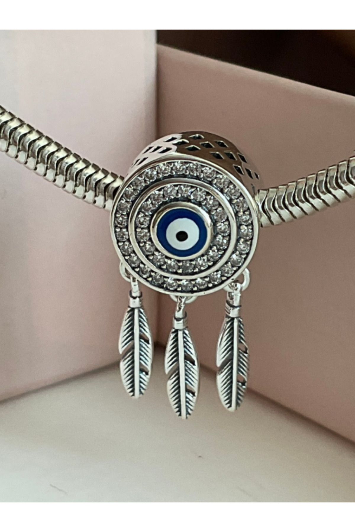 maisonleor Nazar Boncuklu Gümüş Charm